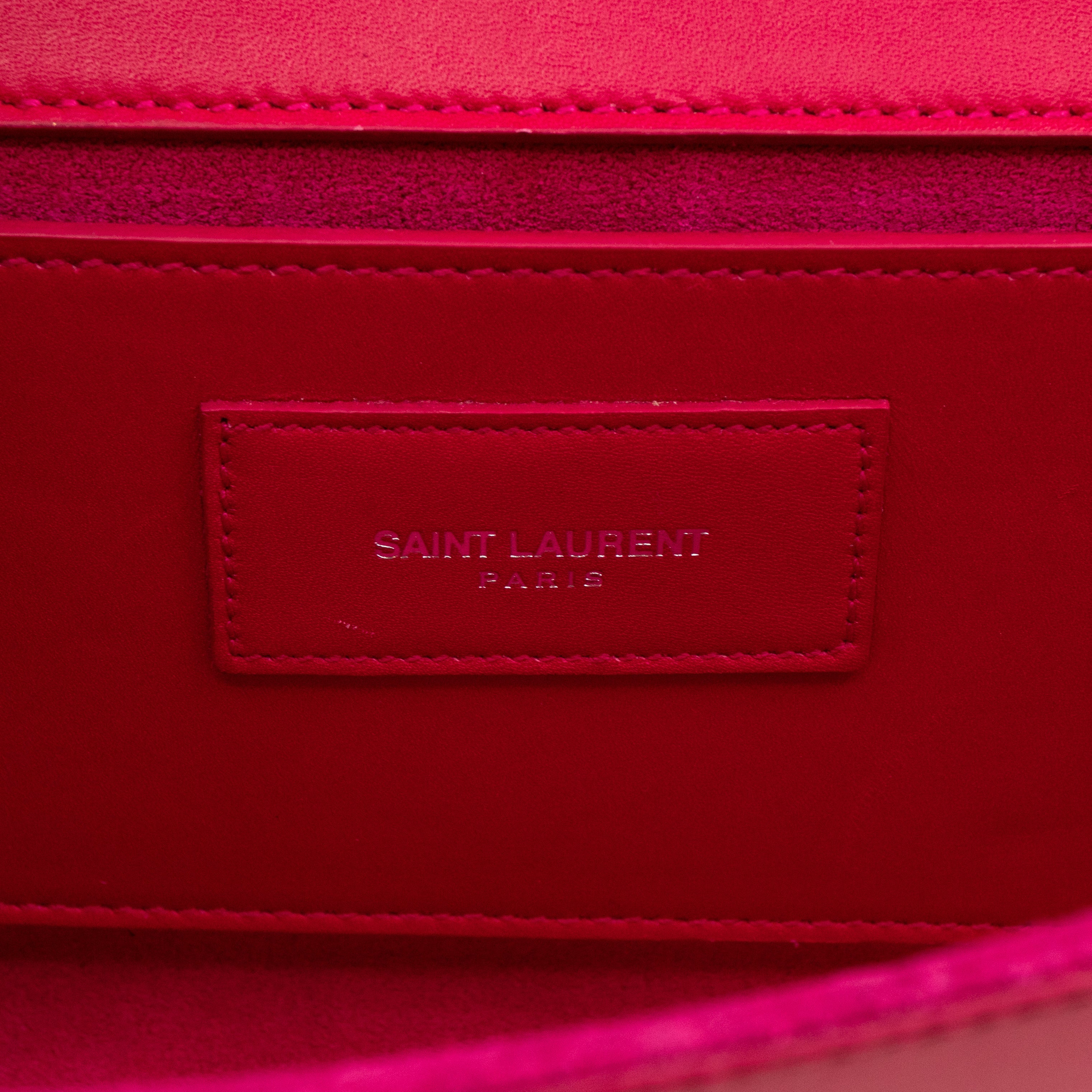 Lutetia Clutch Studded Pink Leather