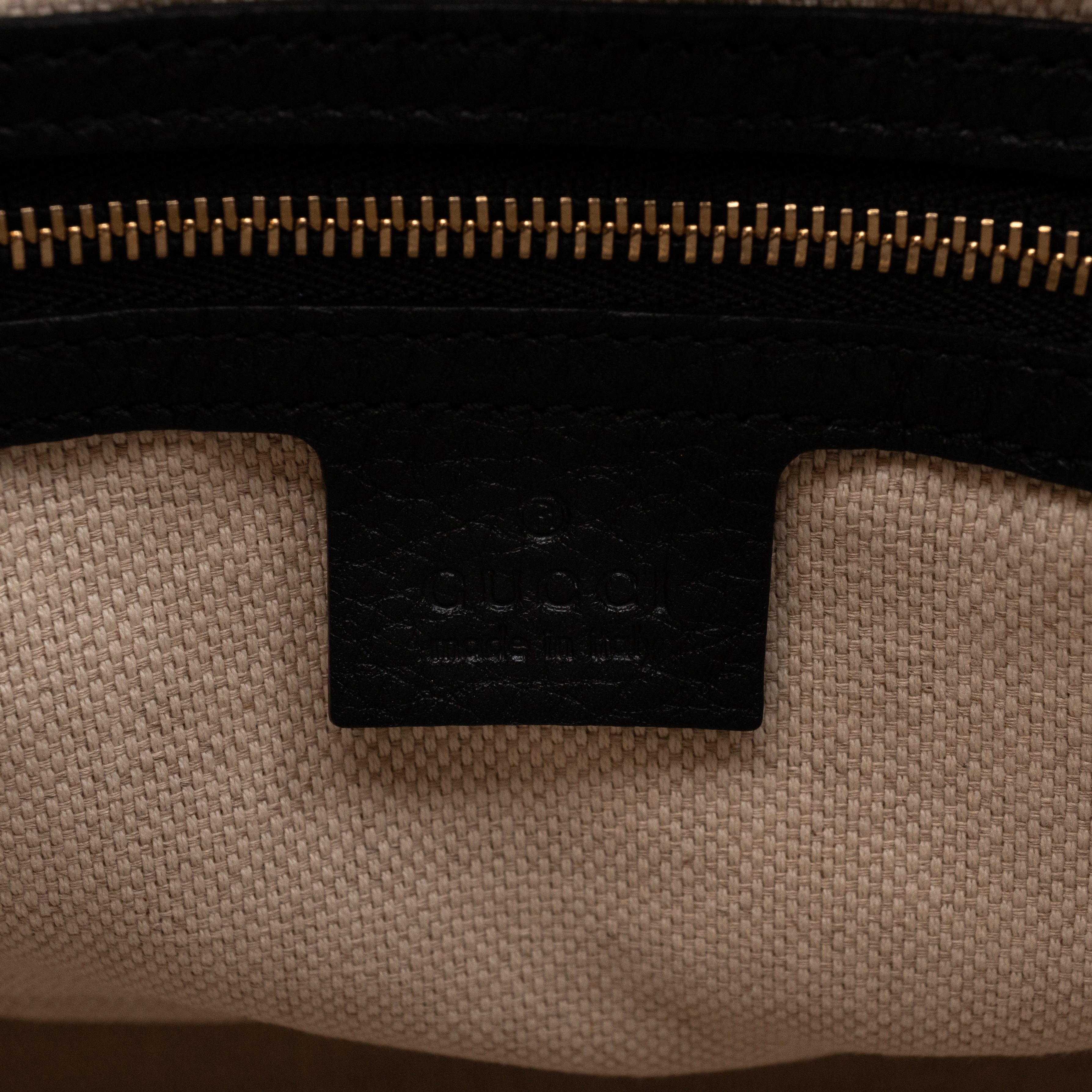 Soho Tassel Chain Tote Black Leather