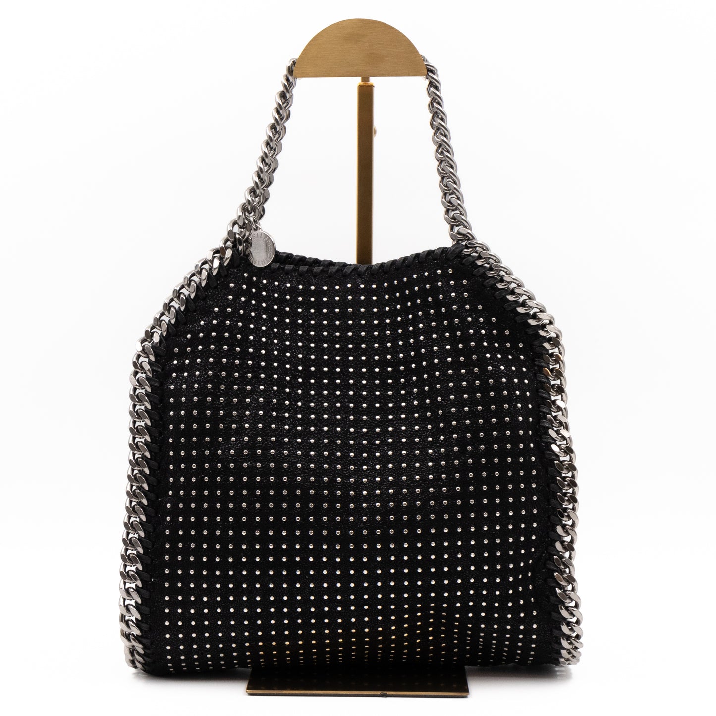 Falabella Mini Fold Over Tote Studded Black