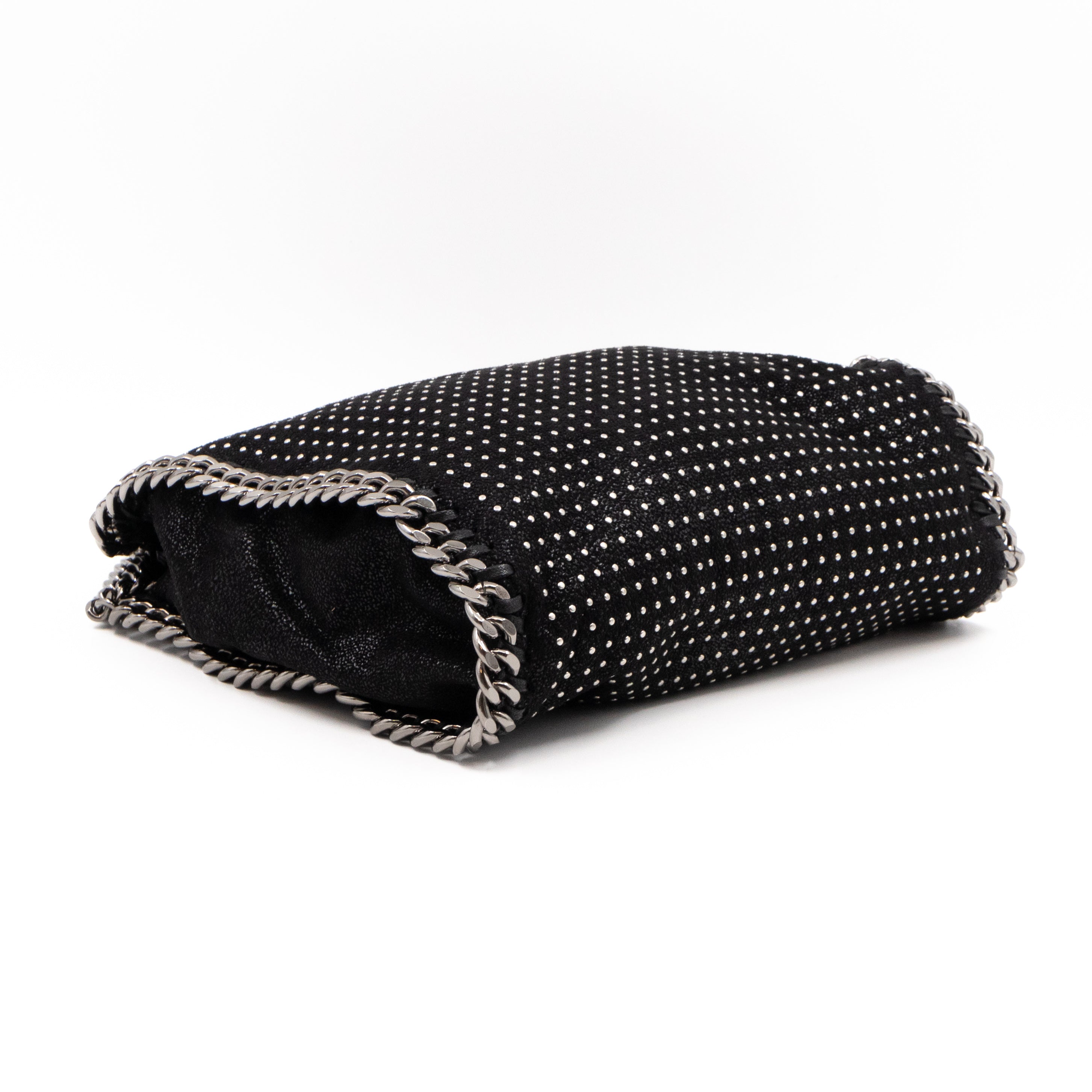 Falabella Mini Fold Over Tote Studded Black