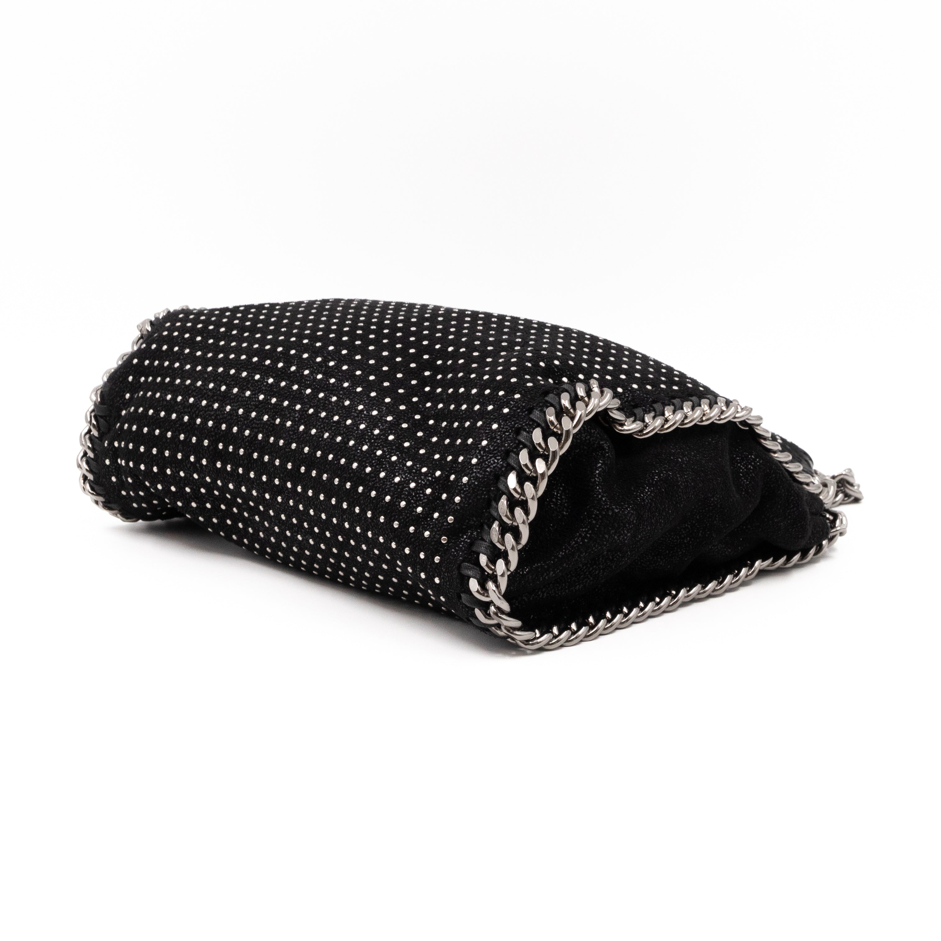 Falabella Mini Fold Over Tote Studded Black