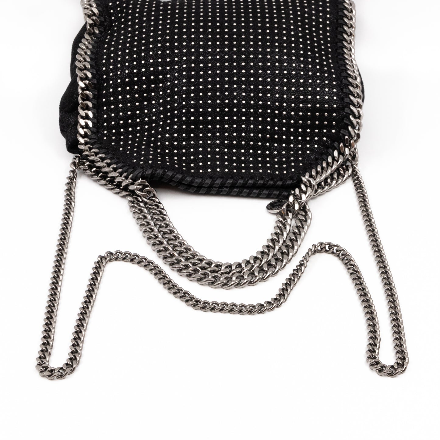 Falabella Mini Fold Over Tote Studded Black