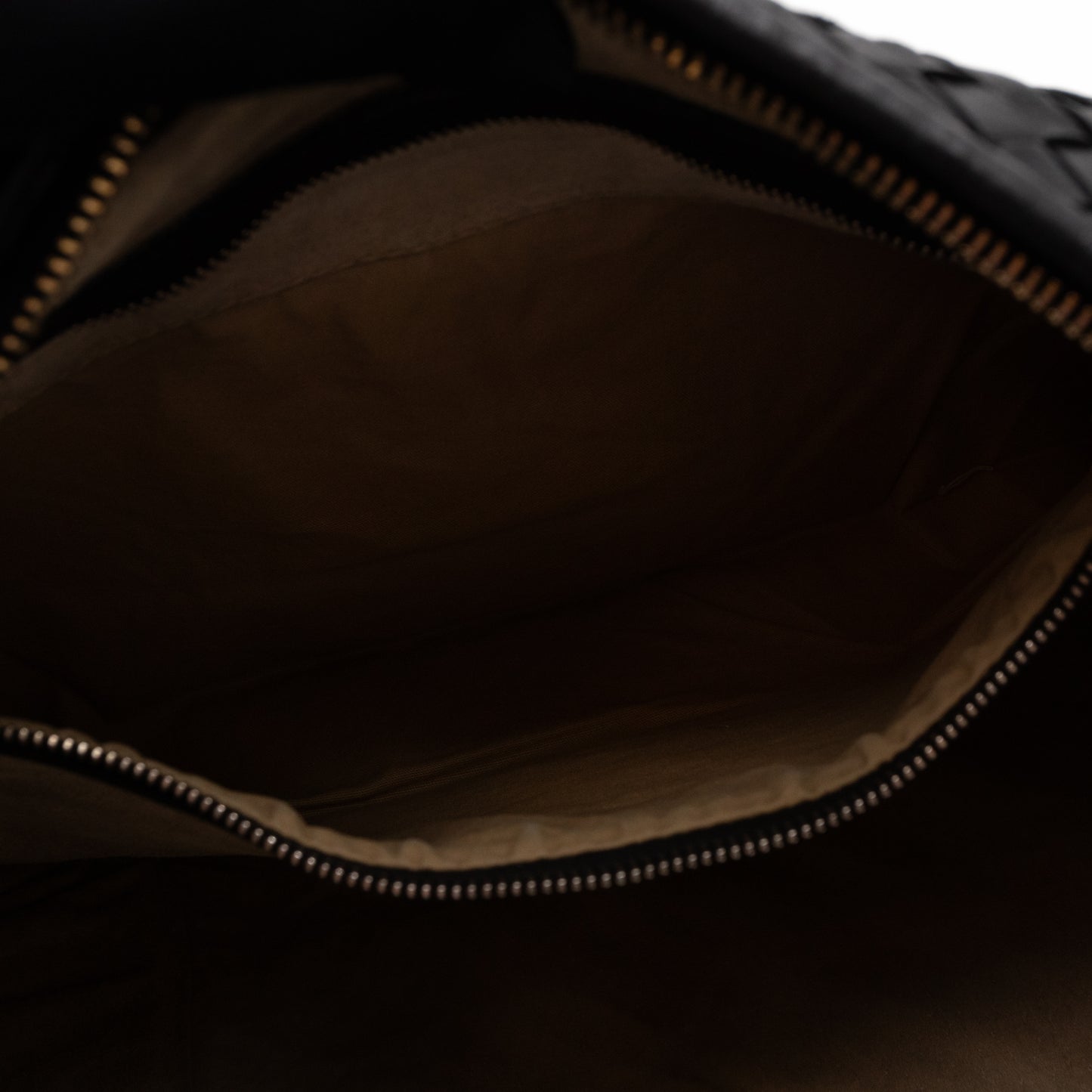 Veneta Hobo Bag Intrecciato Black Leather