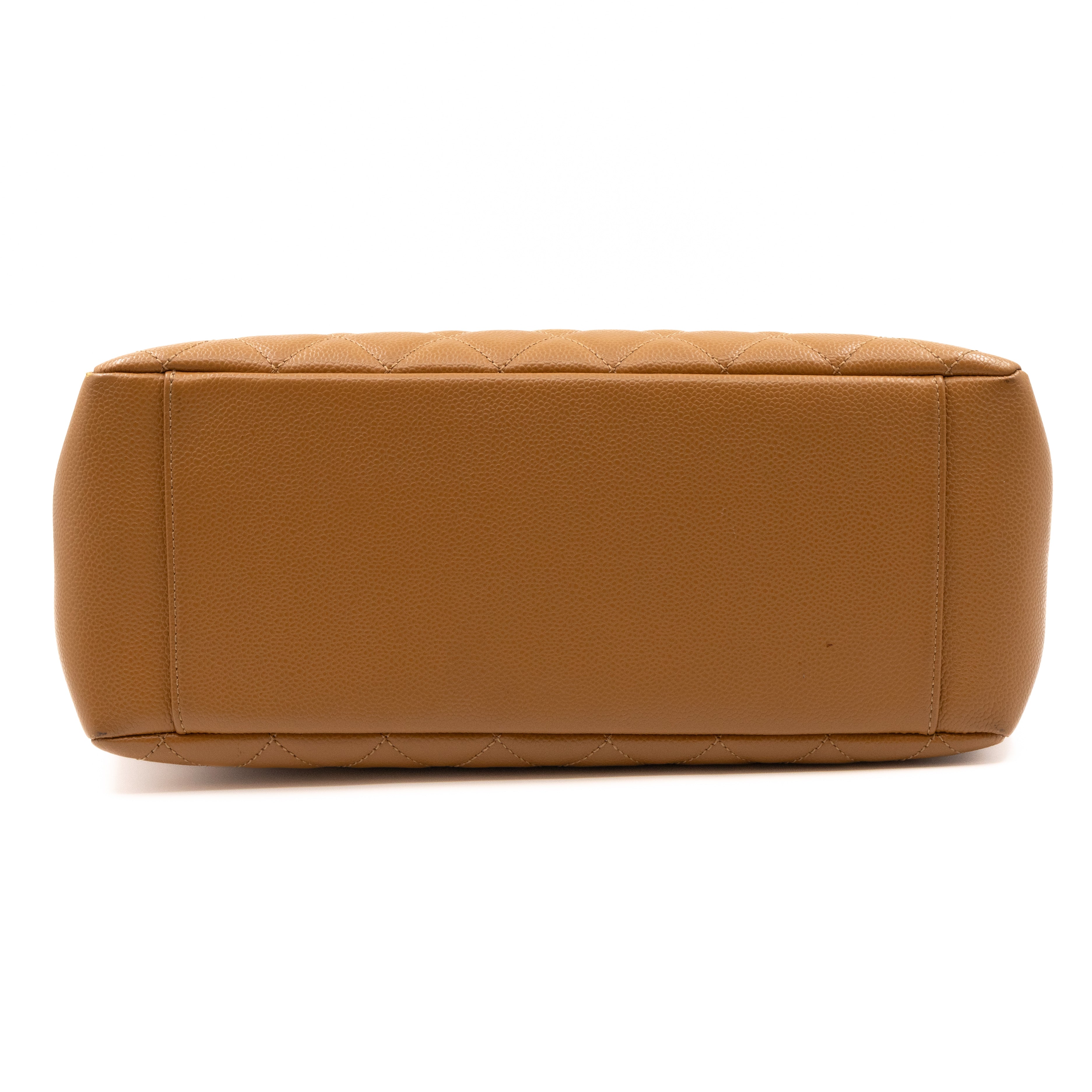 GST Grand Shopping Tote Dark Beige Caviar Silver