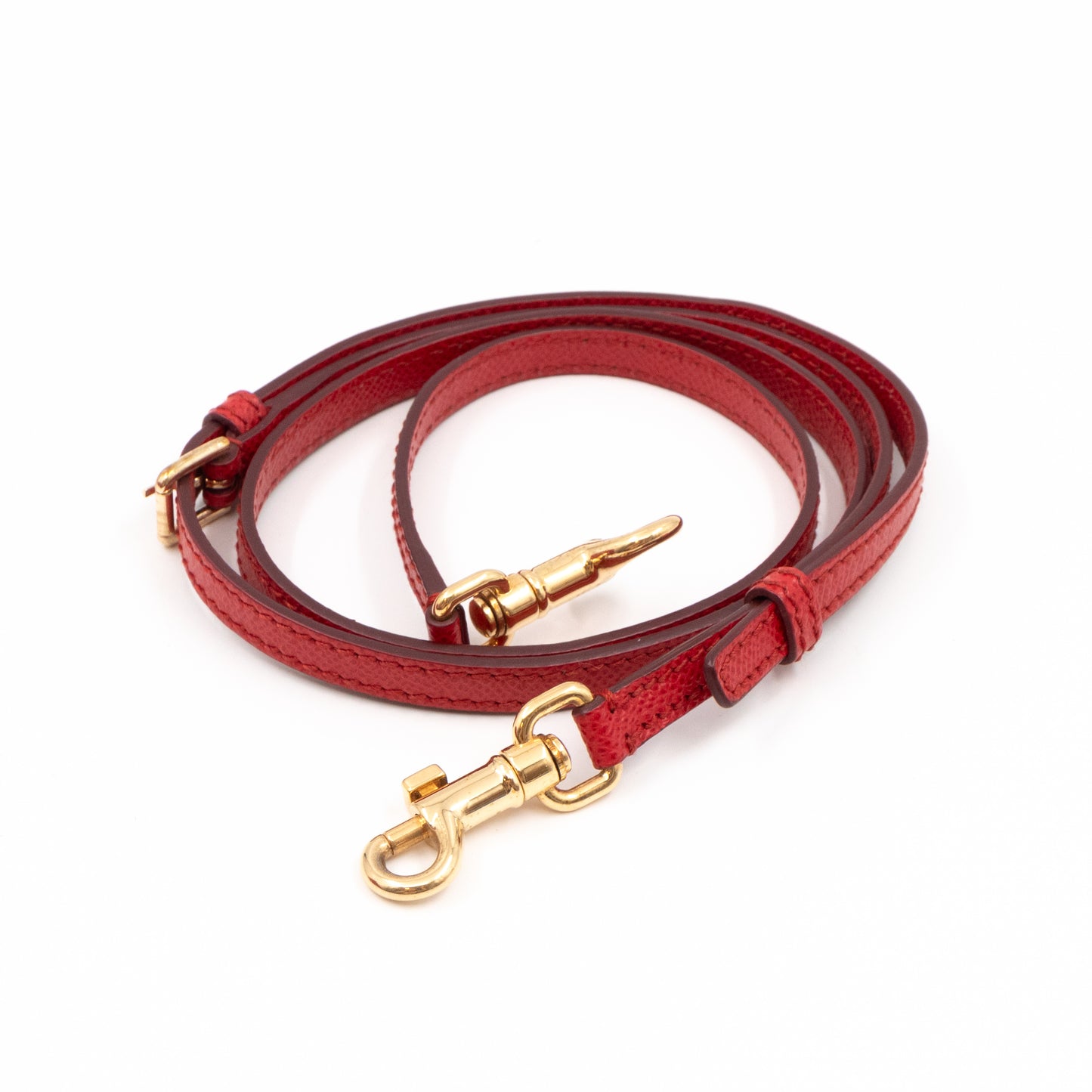 Sicily Small Dauphine Leather Red