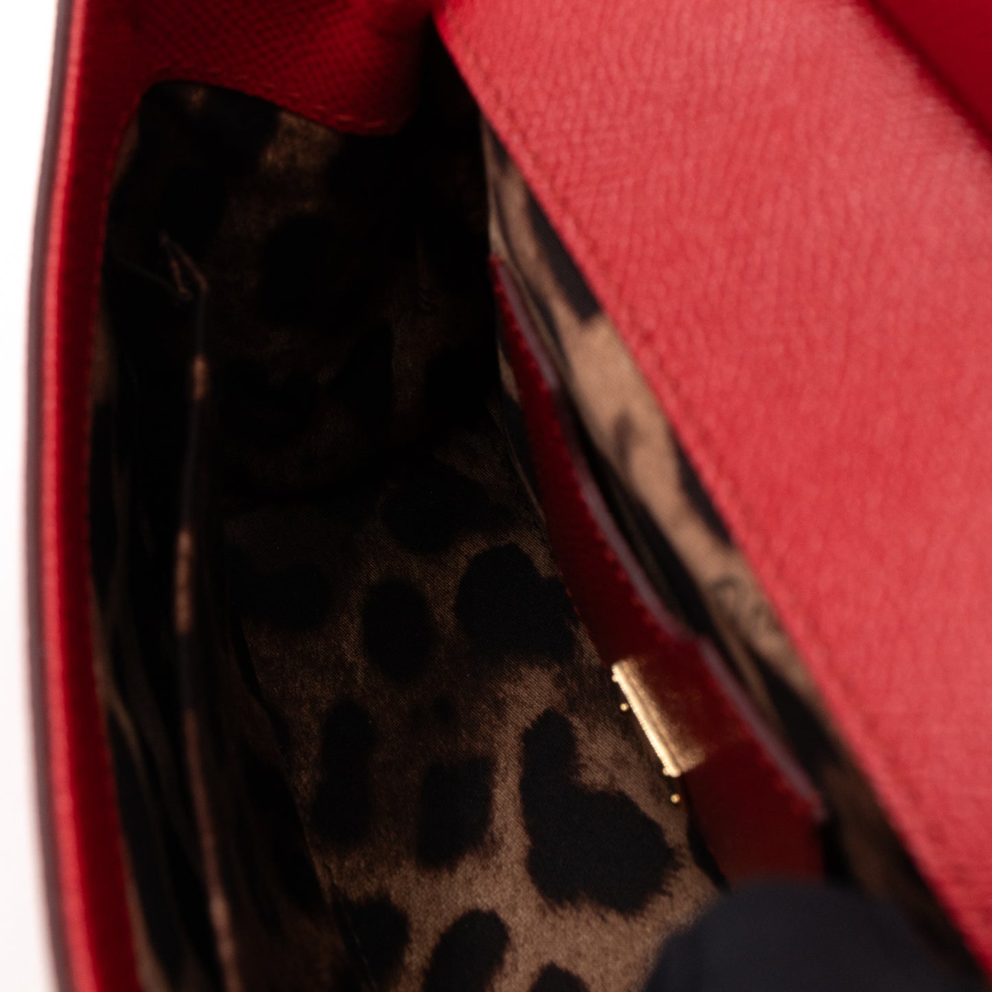 Sicily Small Dauphine Leather Red