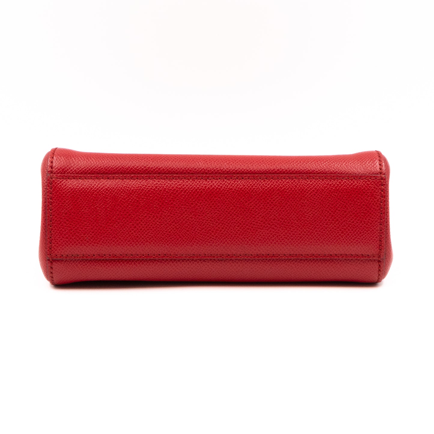 Sicily Small Dauphine Leather Red