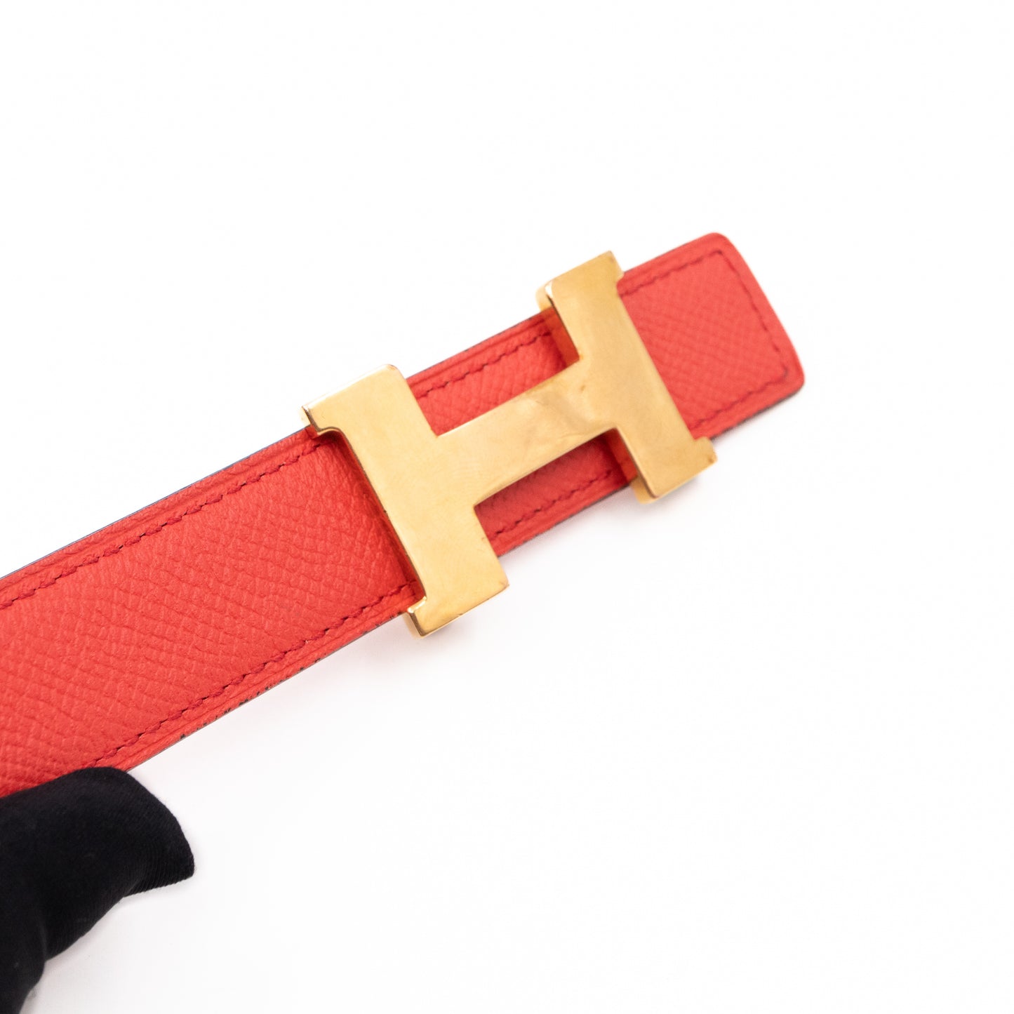 Mini Constance Buckle & Reversible Leather Belt 90 cm