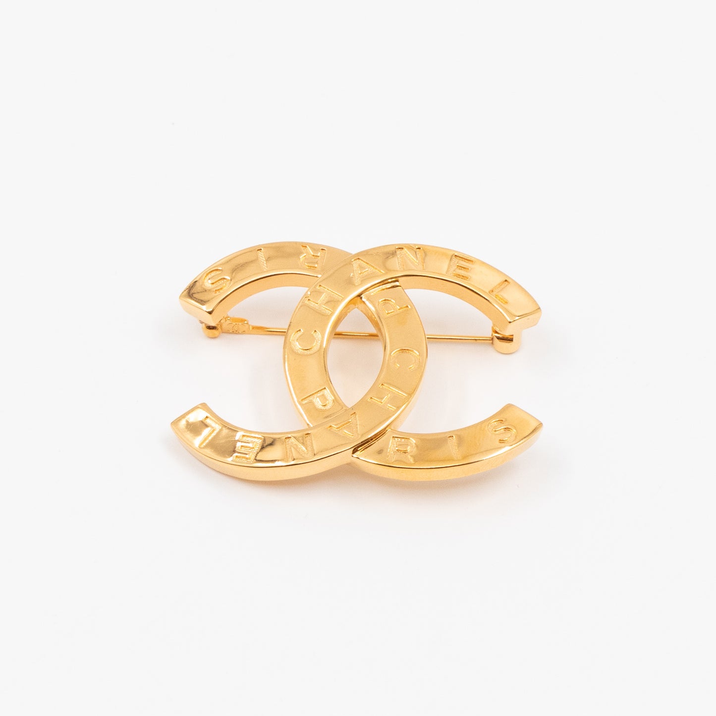 CC Brooch Letters Gold
