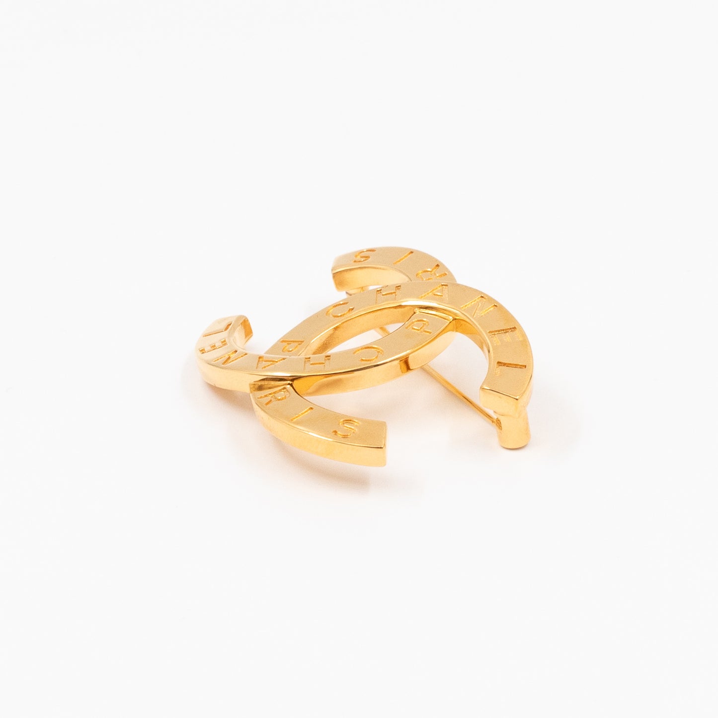 CC Brooch Letters Gold