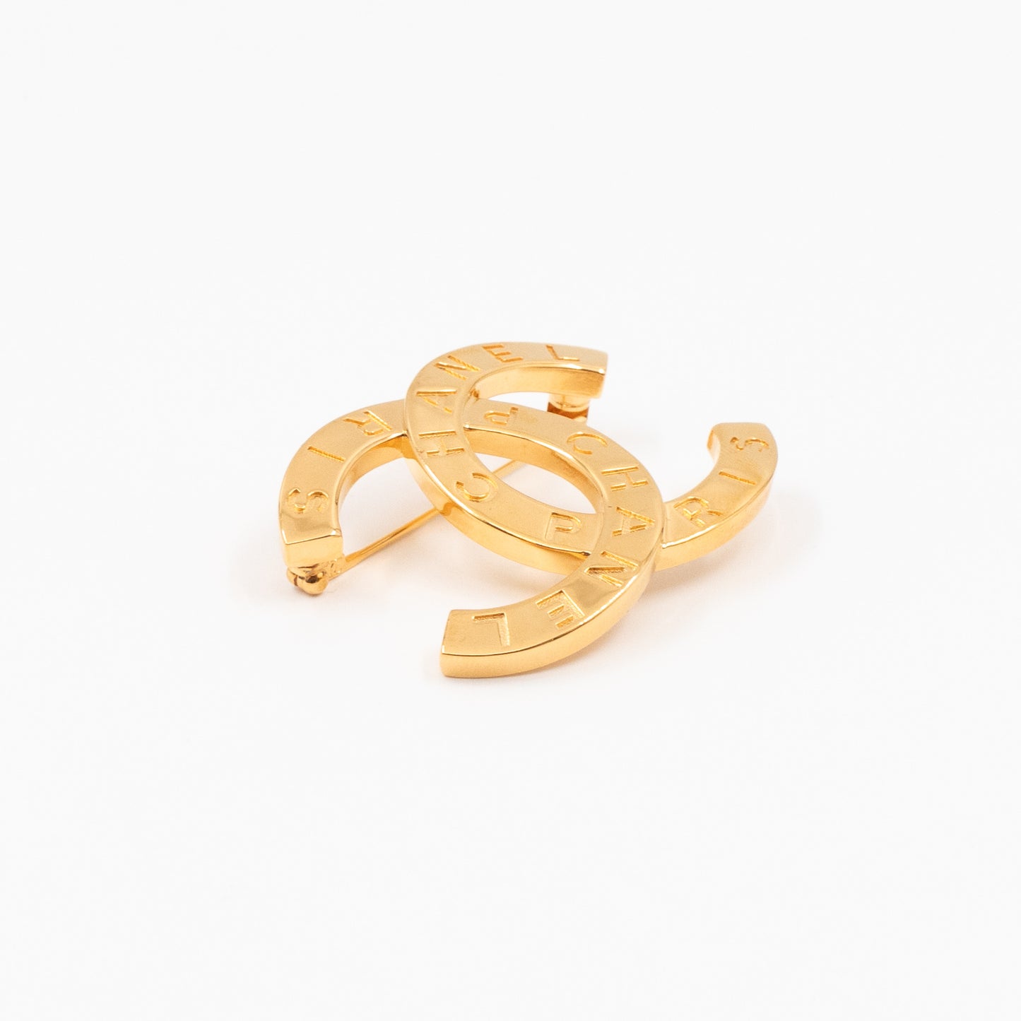 CC Brooch Letters Gold