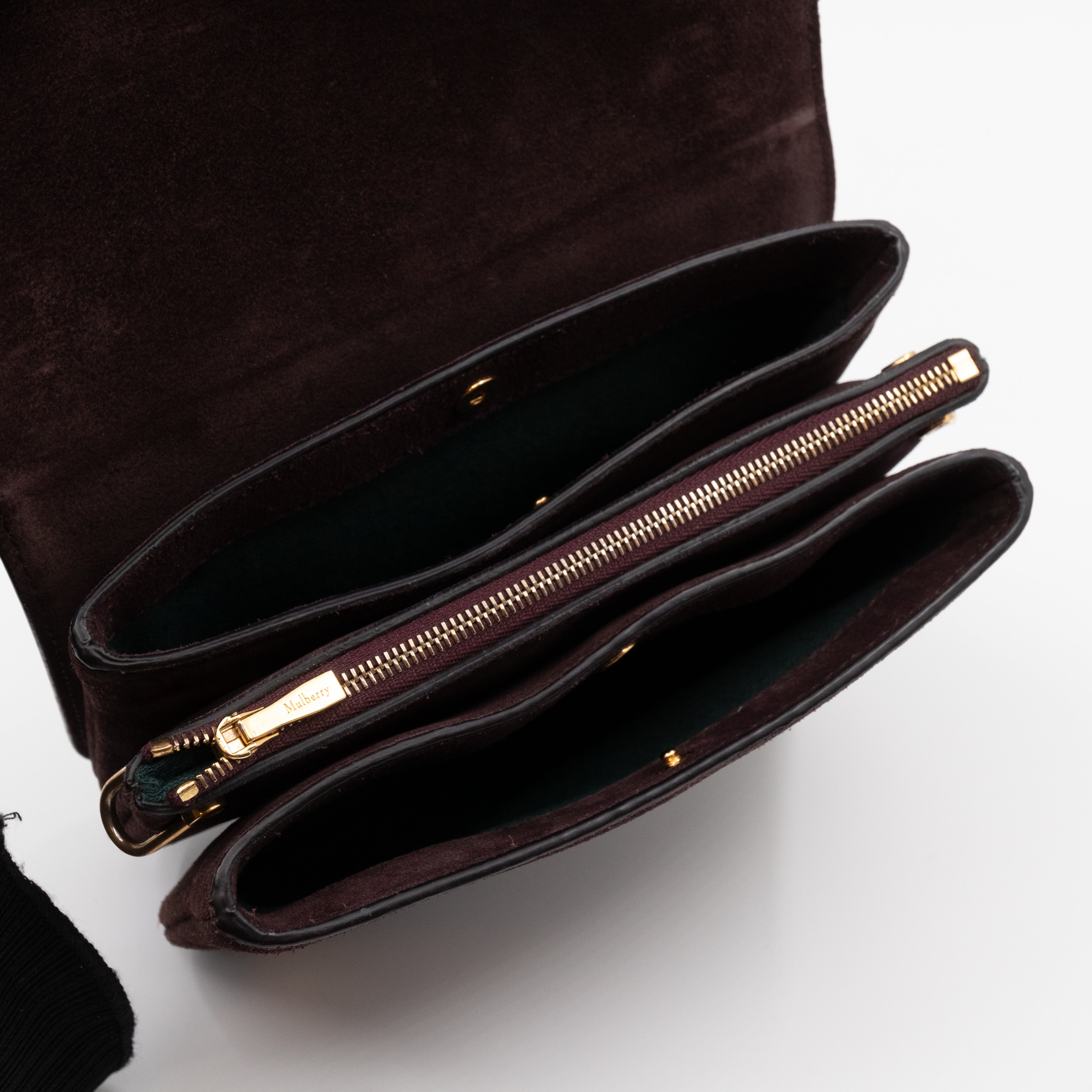 Small Clifton Oxblood Leather Gold