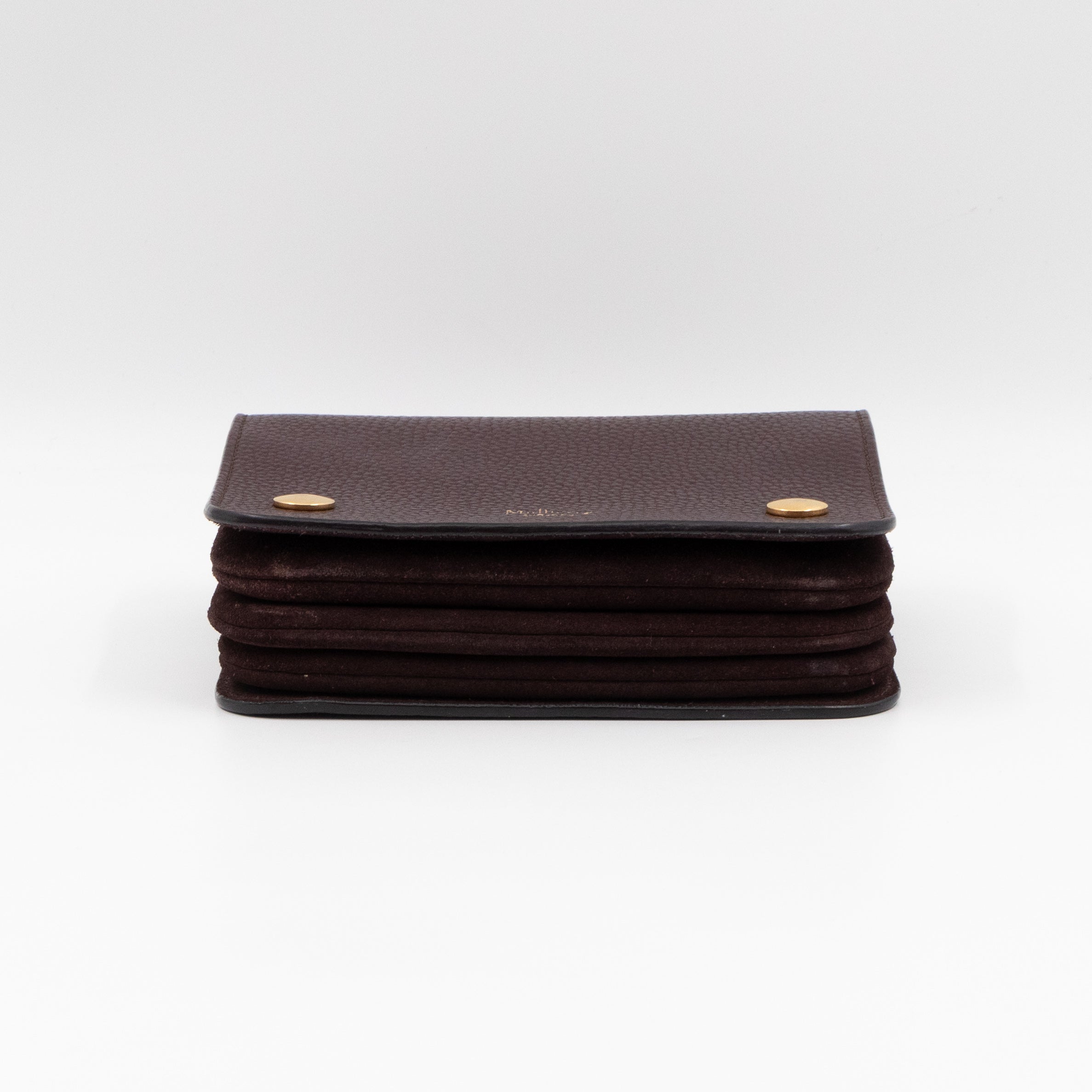 Small Clifton Oxblood Leather Gold