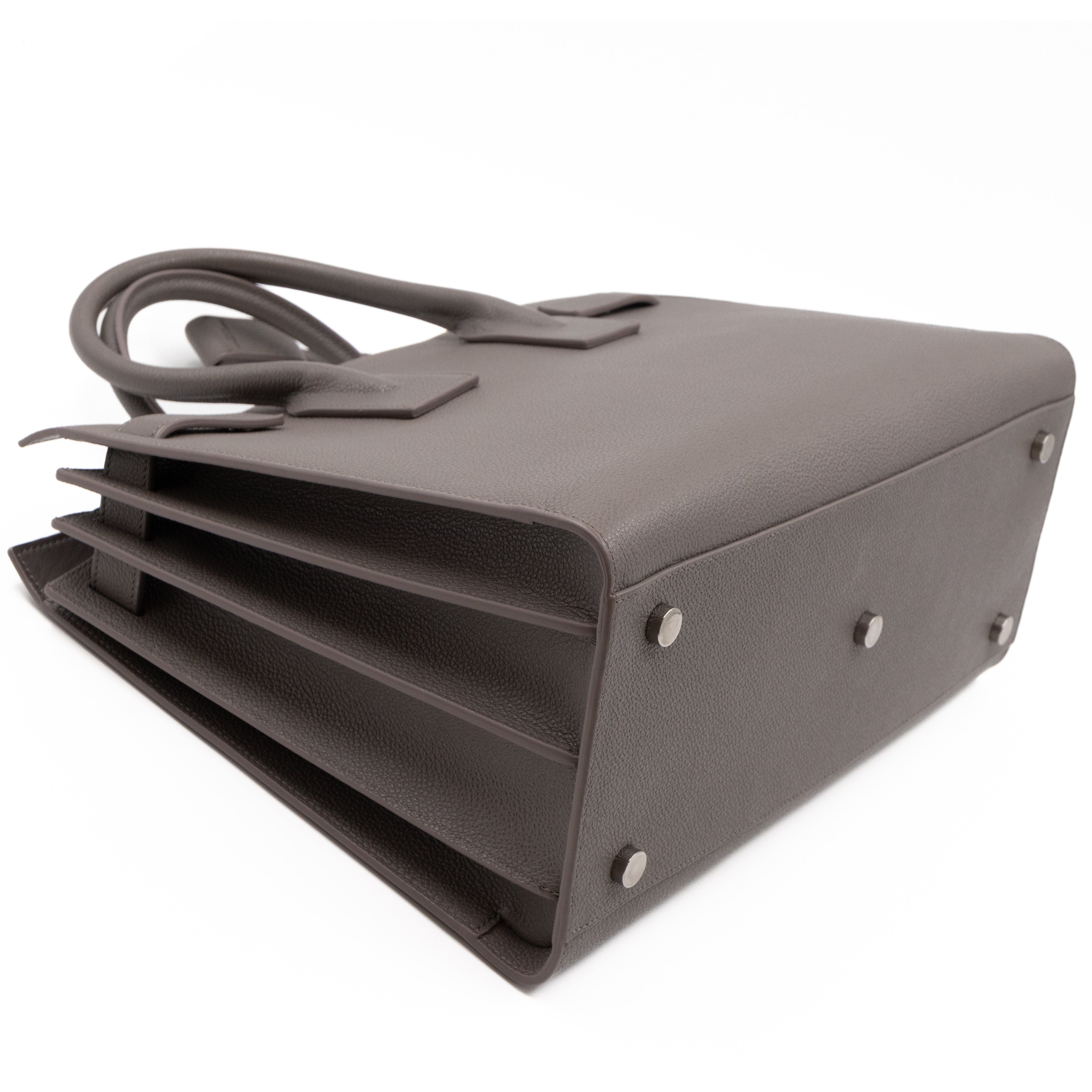 Sac de Jour Small Gray Leather