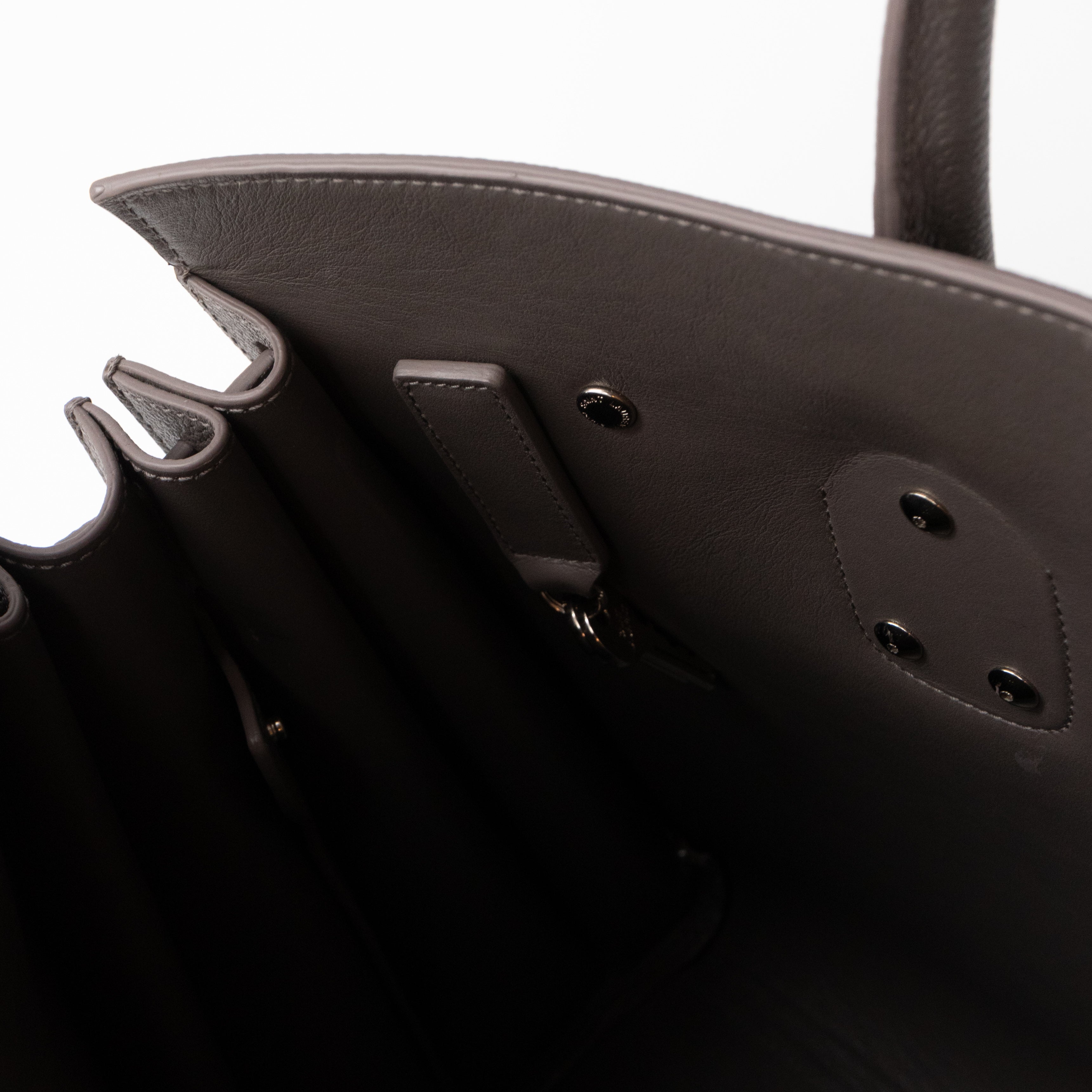 Sac de Jour Small Gray Leather