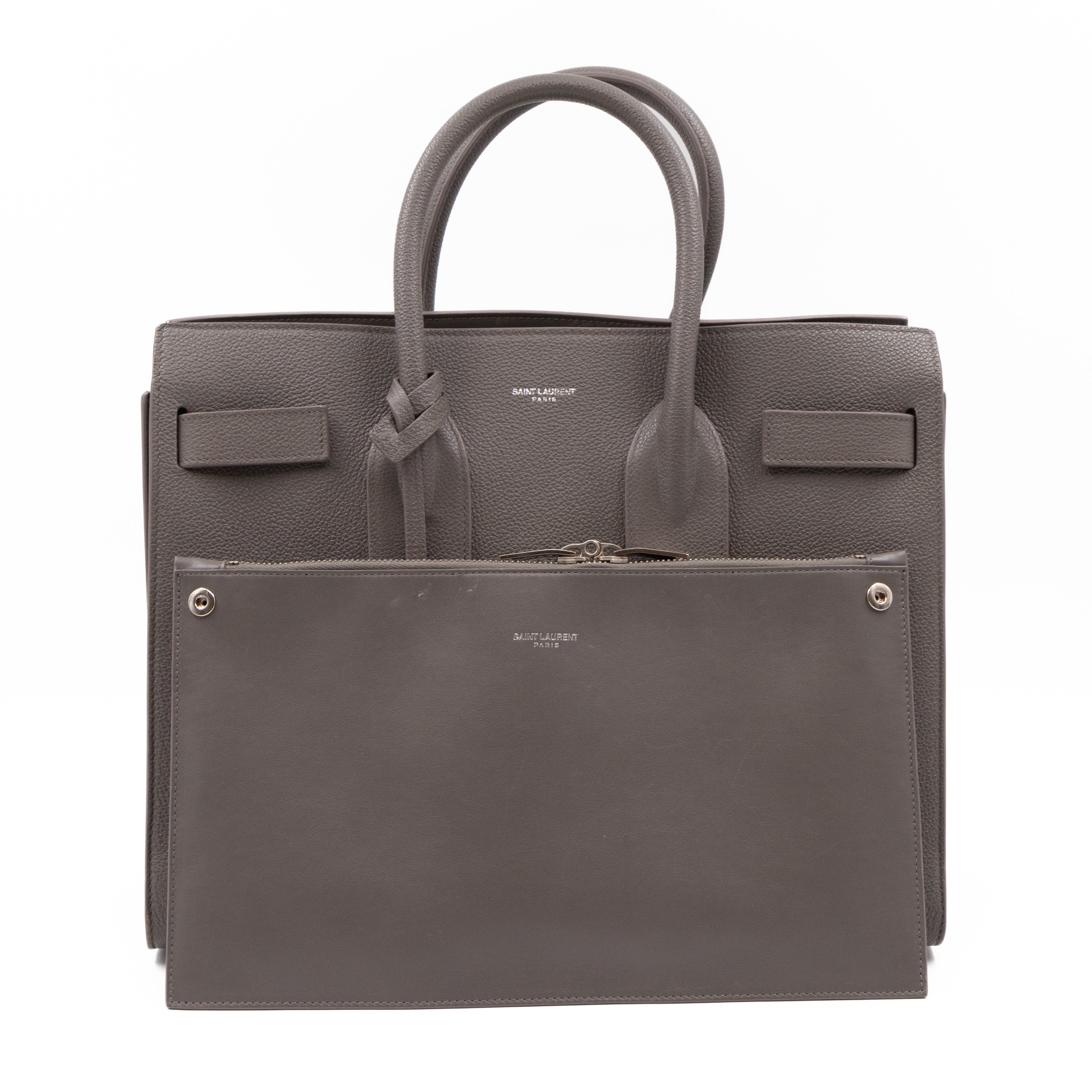 Sac de Jour Small Gray Leather