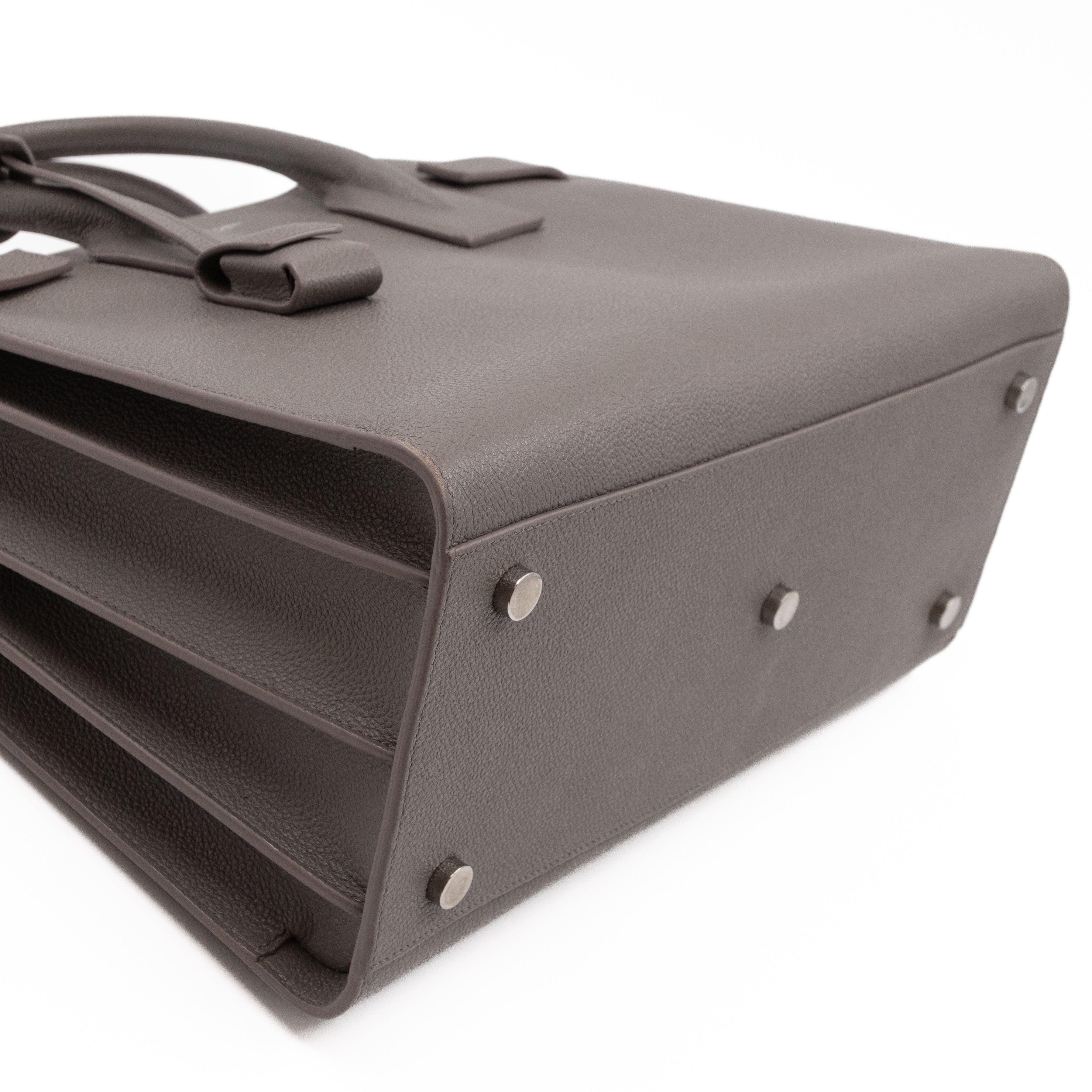 Sac de Jour Small Gray Leather