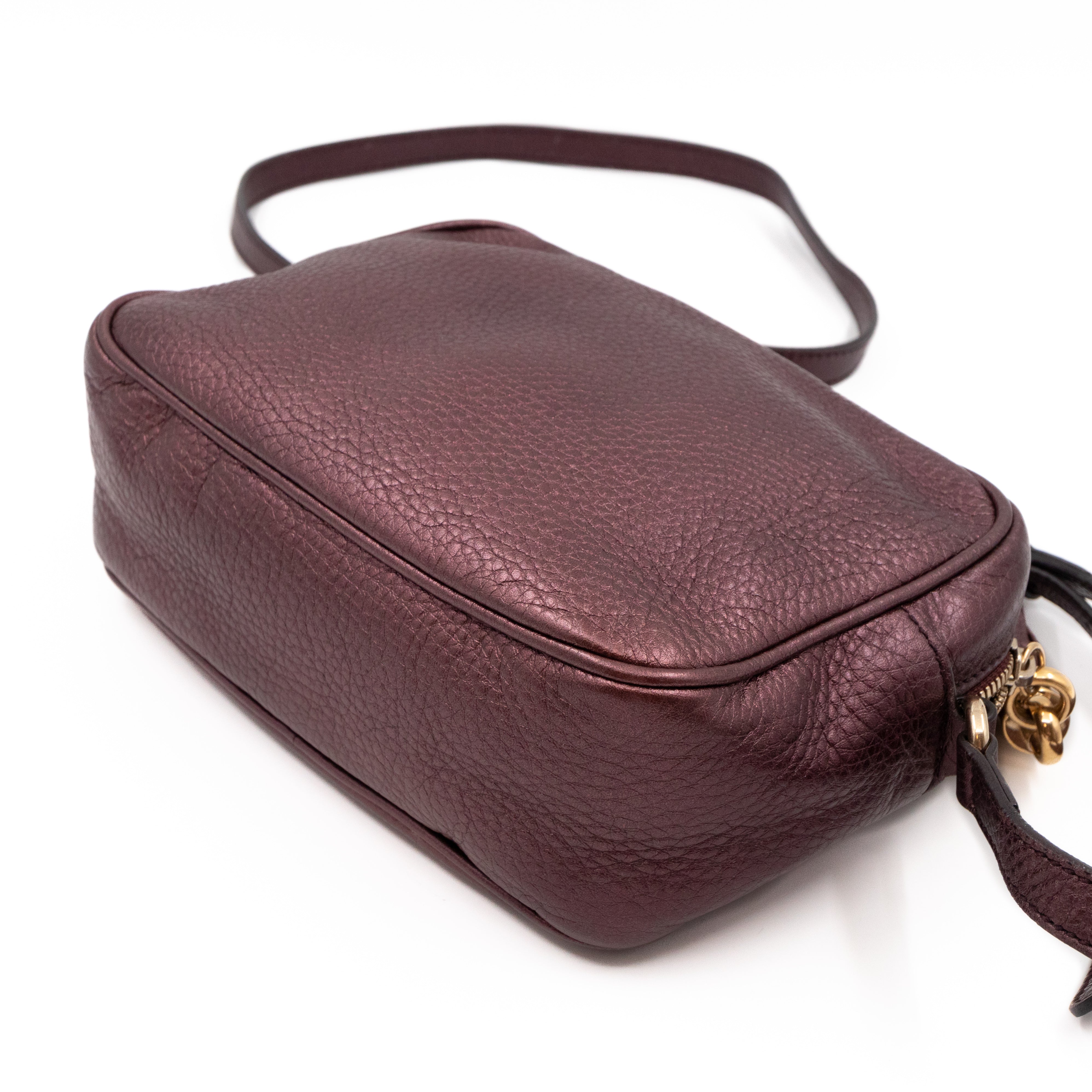 Disco Soho Purple Metallic Leather