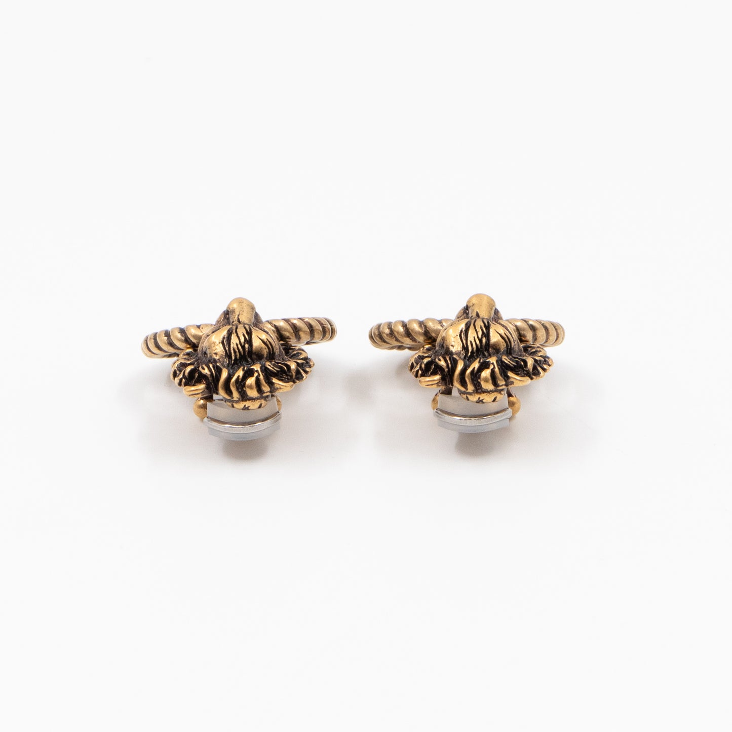 Lion Head GG Clip-On Earrings
