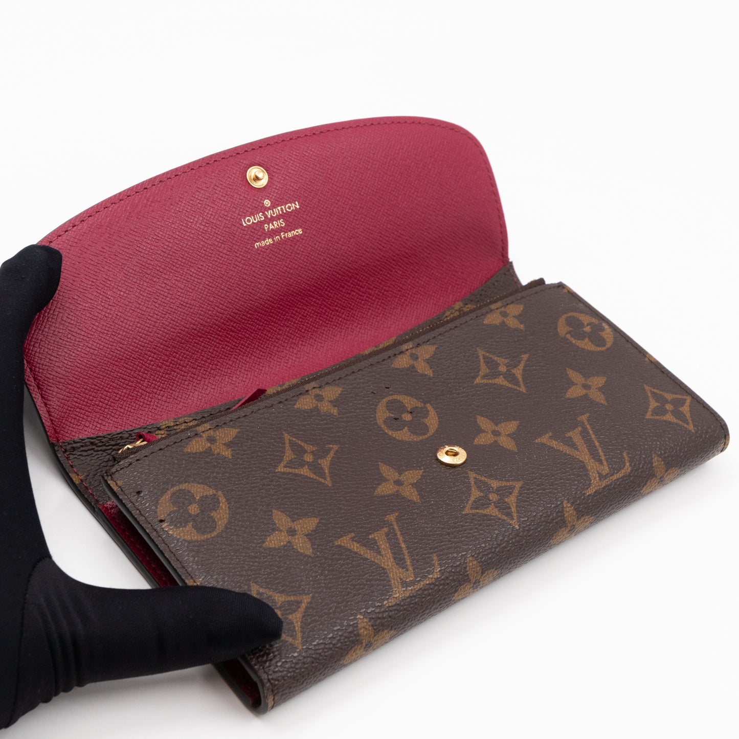 Emilie Wallet Monogram Fuchsia