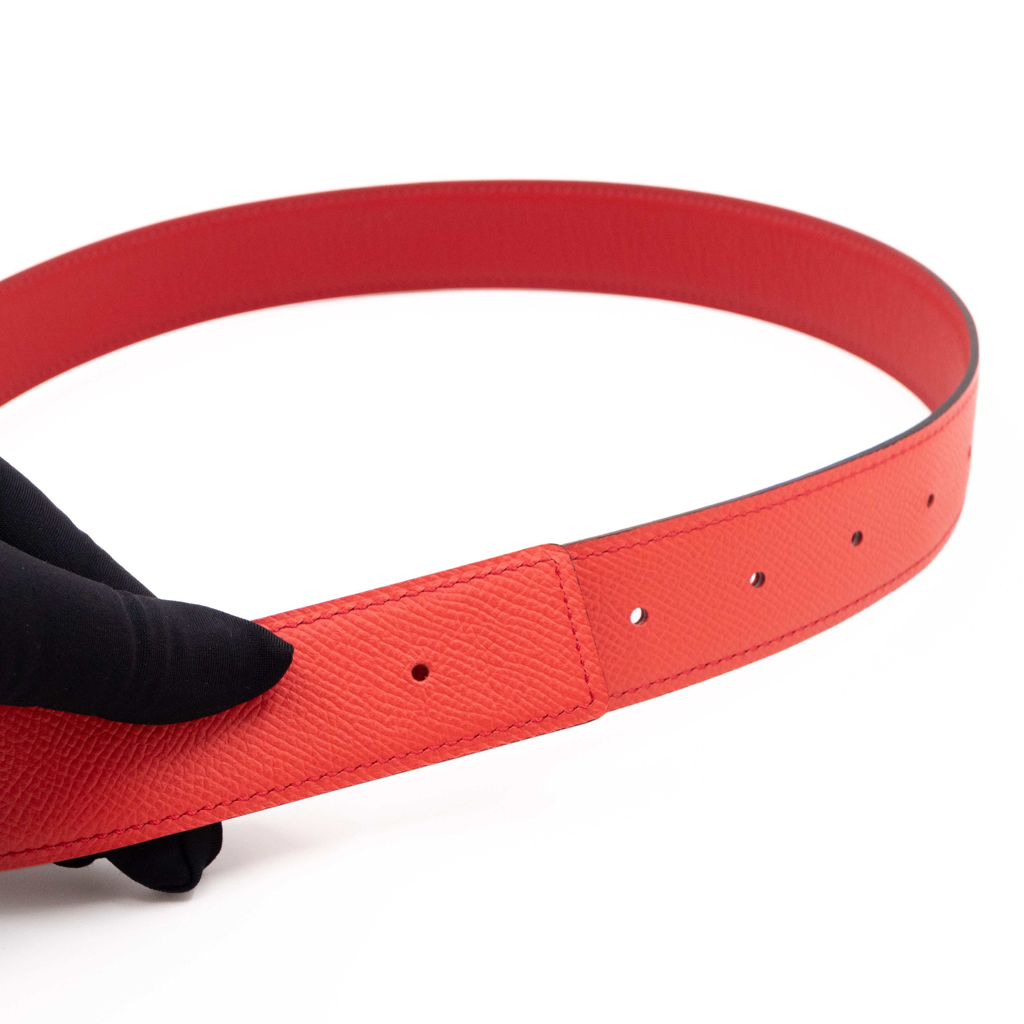 Collier de Chien Buckle & Reversible Leather Belt 75 cm