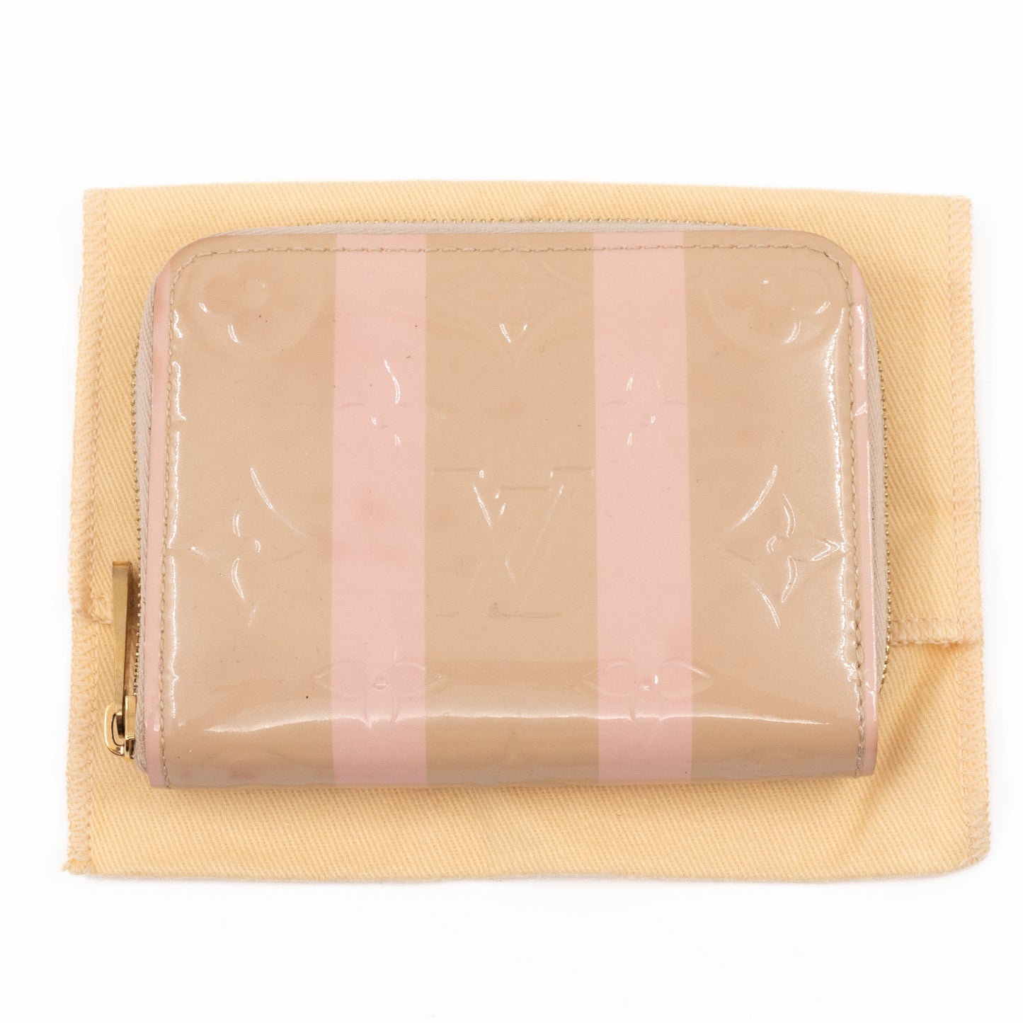 Zippy Coin Purse Vernis Rayures Dune