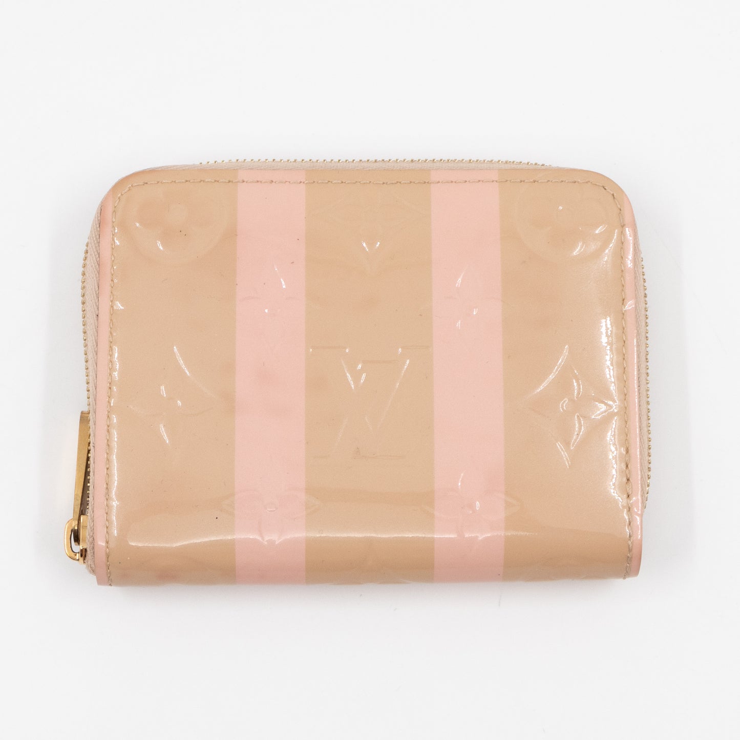 Zippy Coin Purse Vernis Rayures Dune