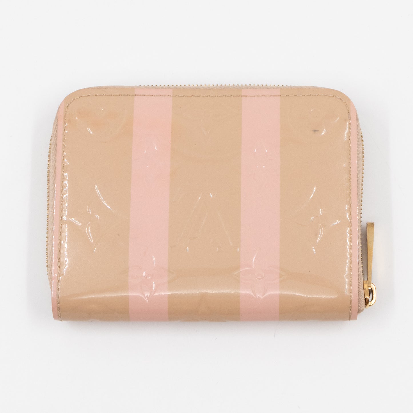 Zippy Coin Purse Vernis Rayures Dune