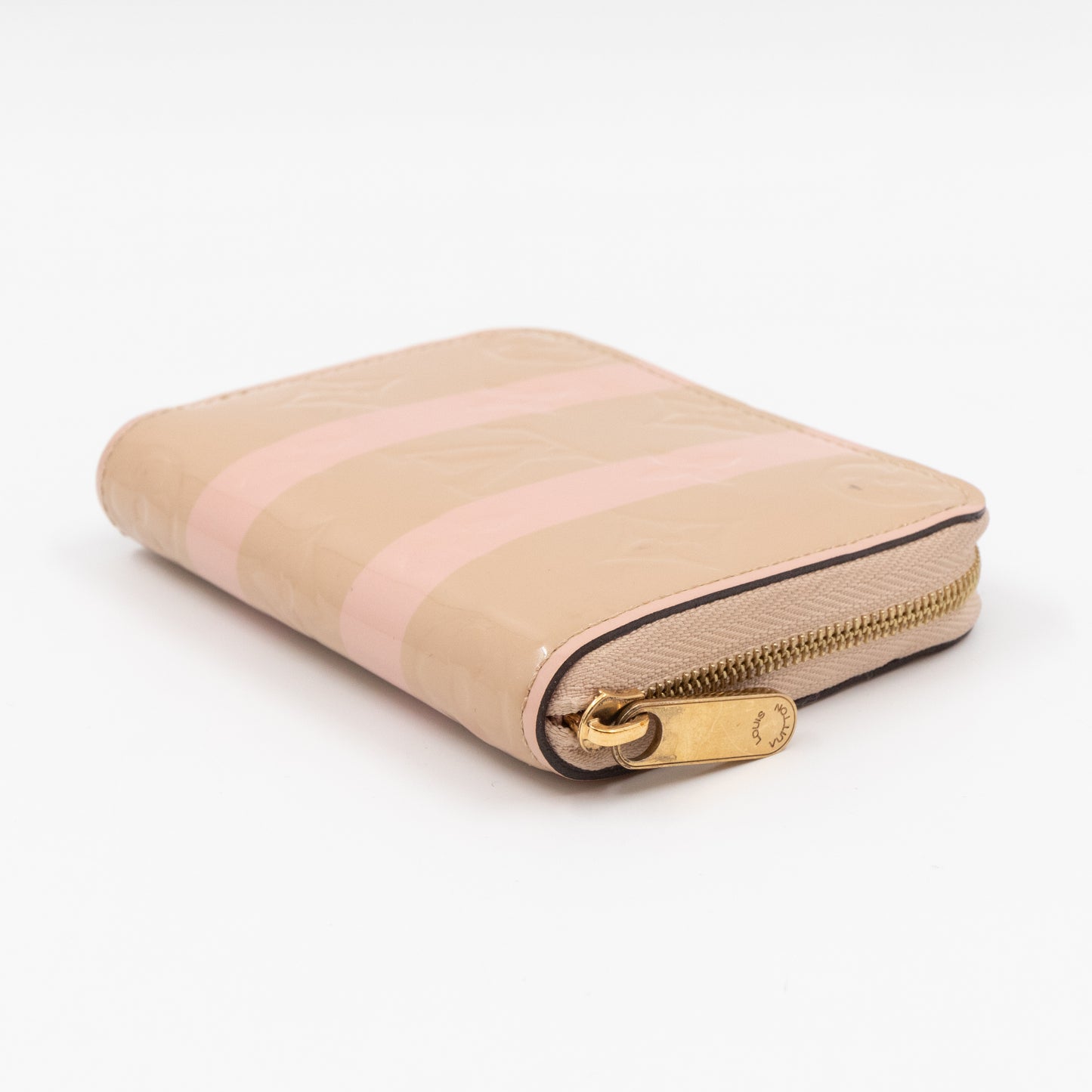 Zippy Coin Purse Vernis Rayures Dune