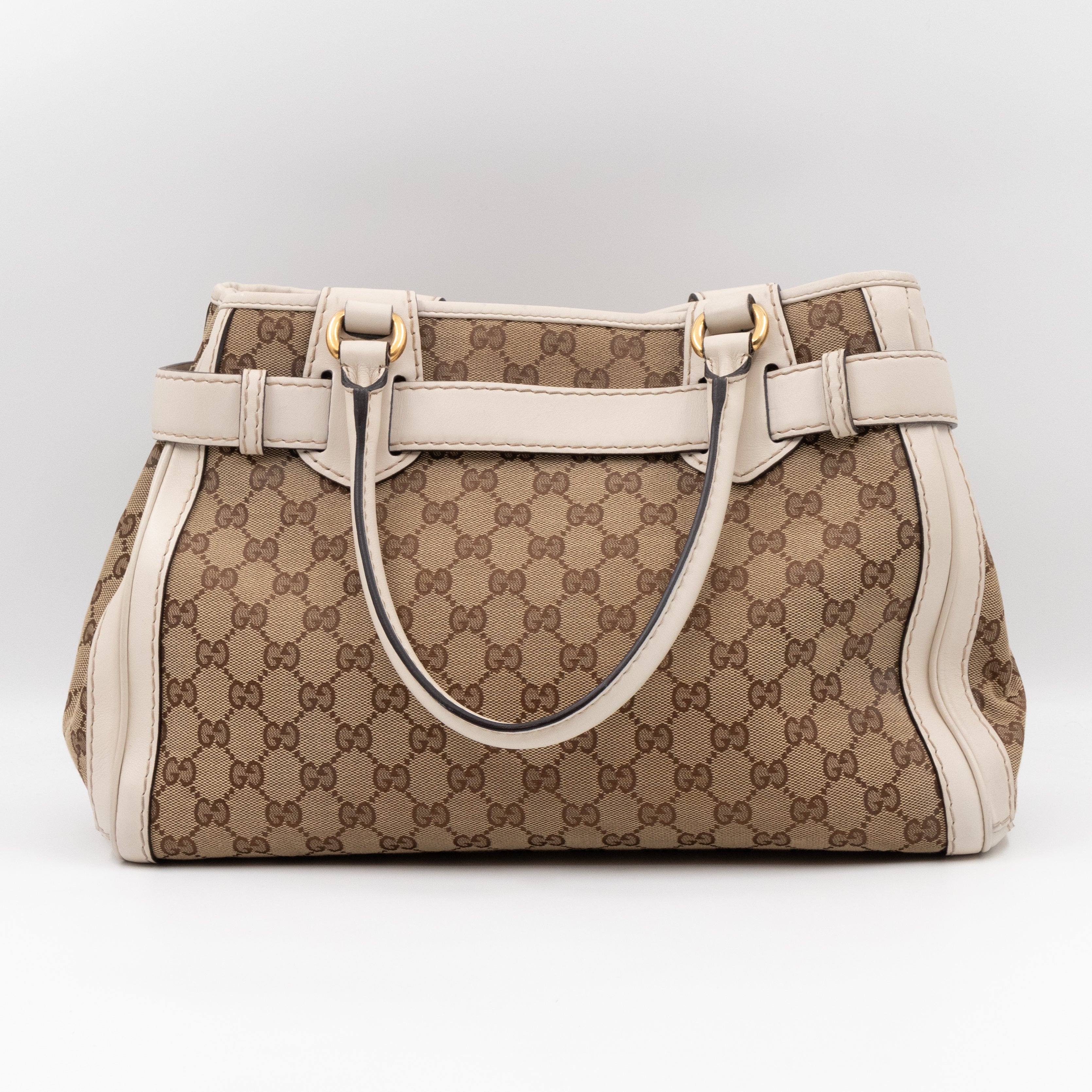 GG Running Bag GG Supreme Canvas White