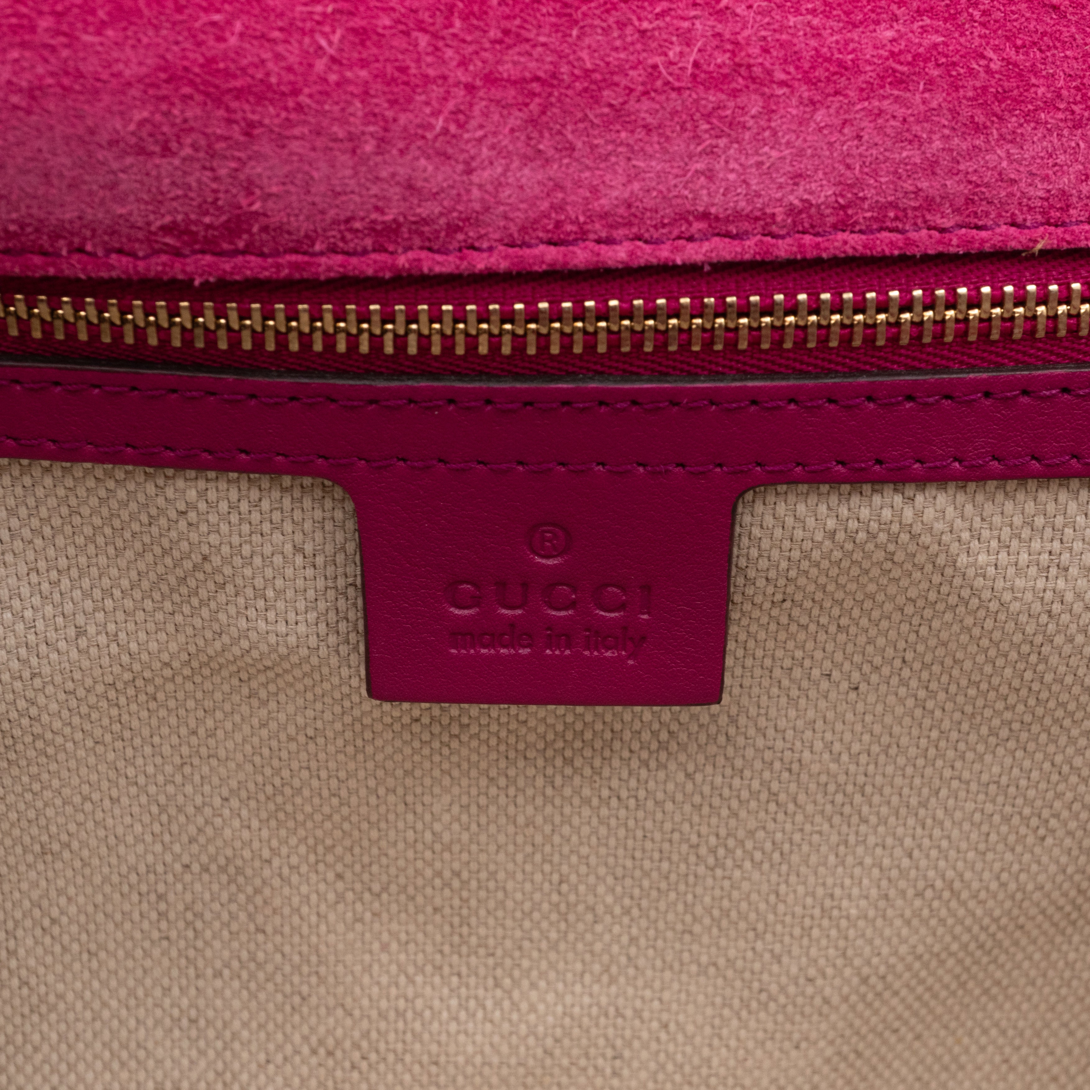 Soho Clutch Tassel Patent Leather Fuchsia