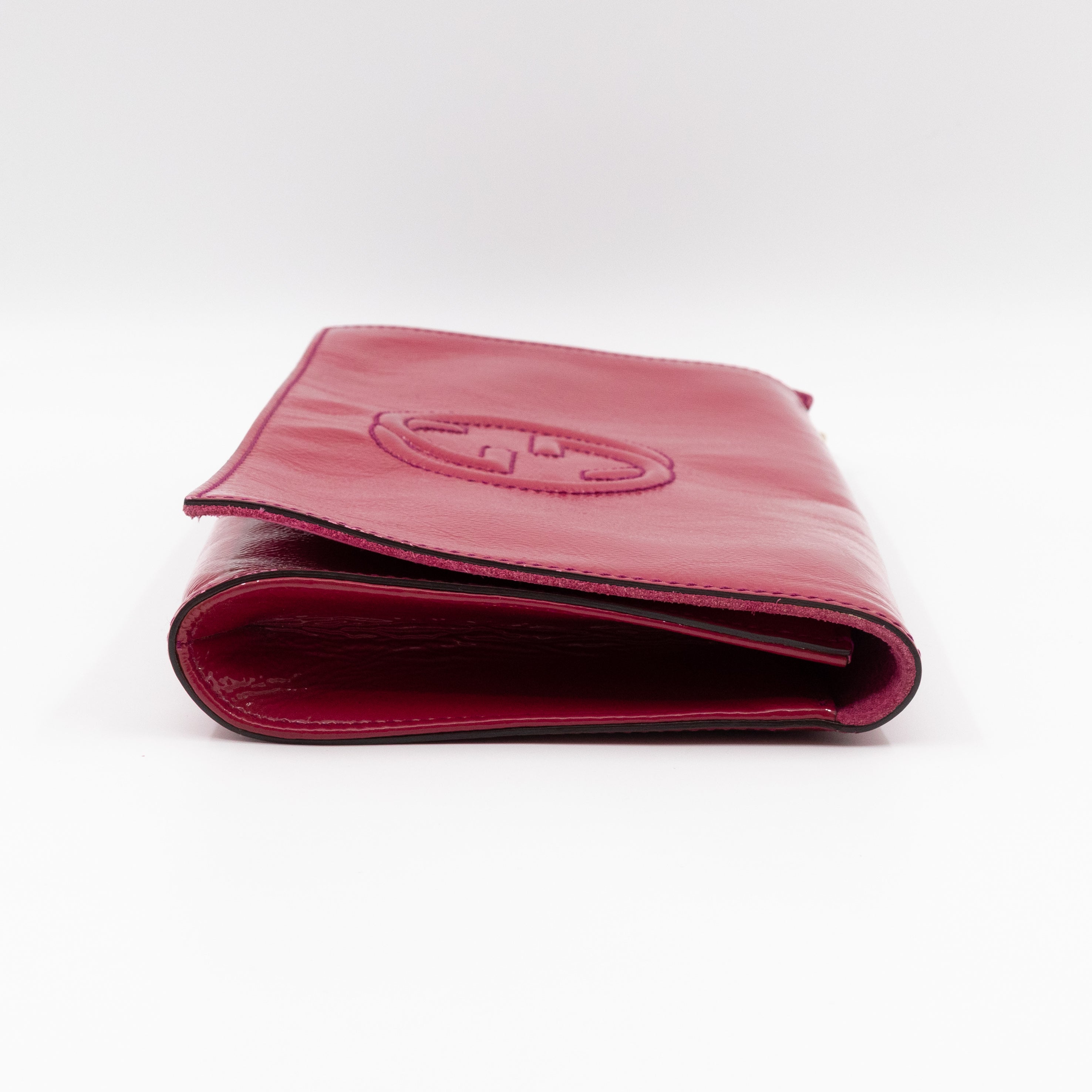 Soho Clutch Tassel Patent Leather Fuchsia