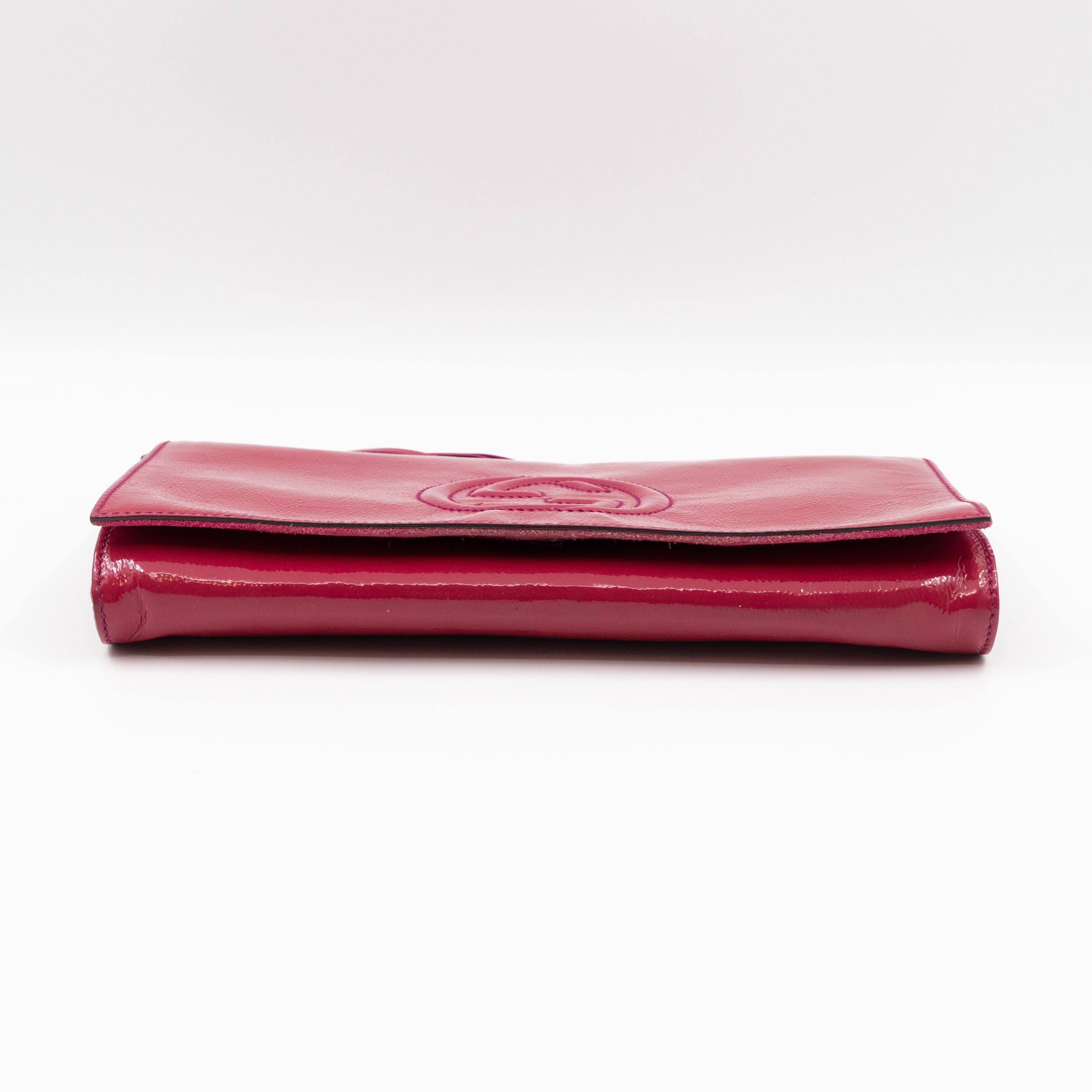 Soho Clutch Tassel Patent Leather Fuchsia