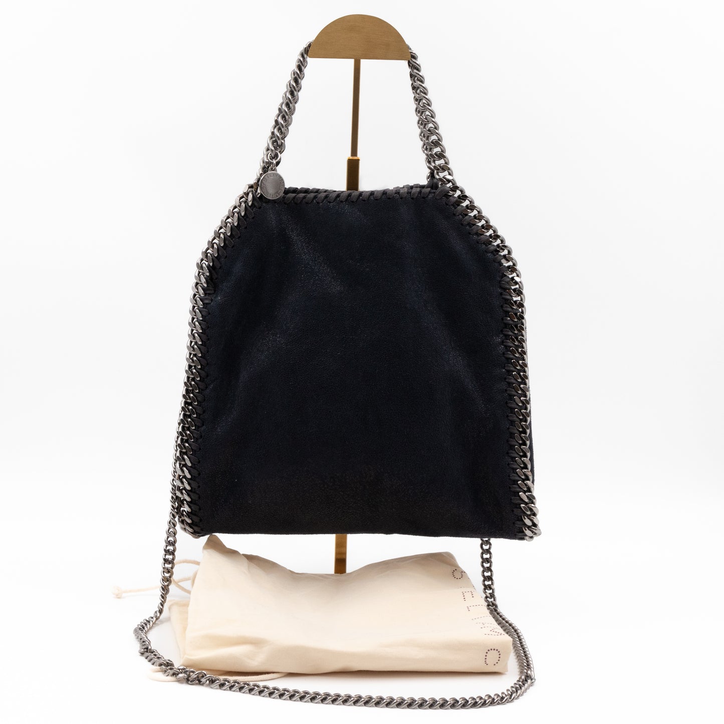 Falabella Fold Over Tote Mini Black Blue