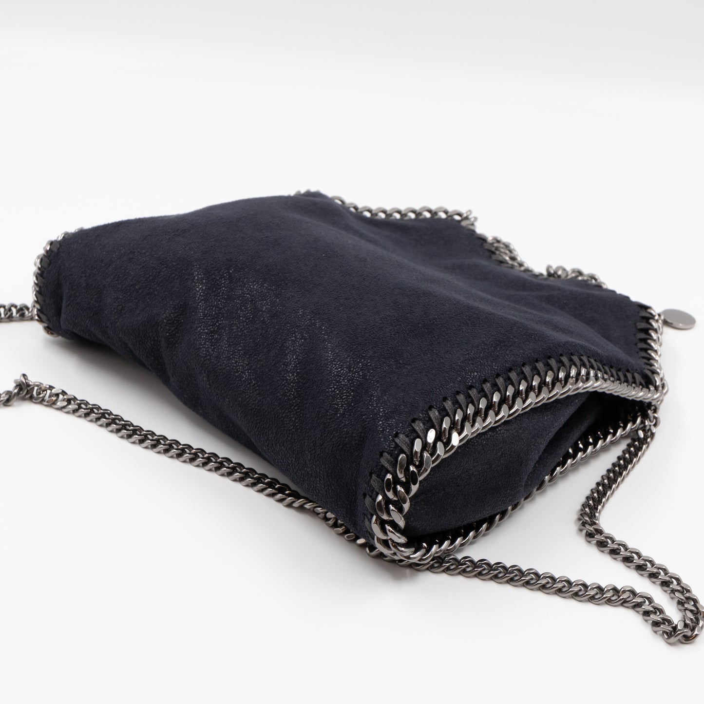 Falabella Fold Over Tote Mini Black Blue