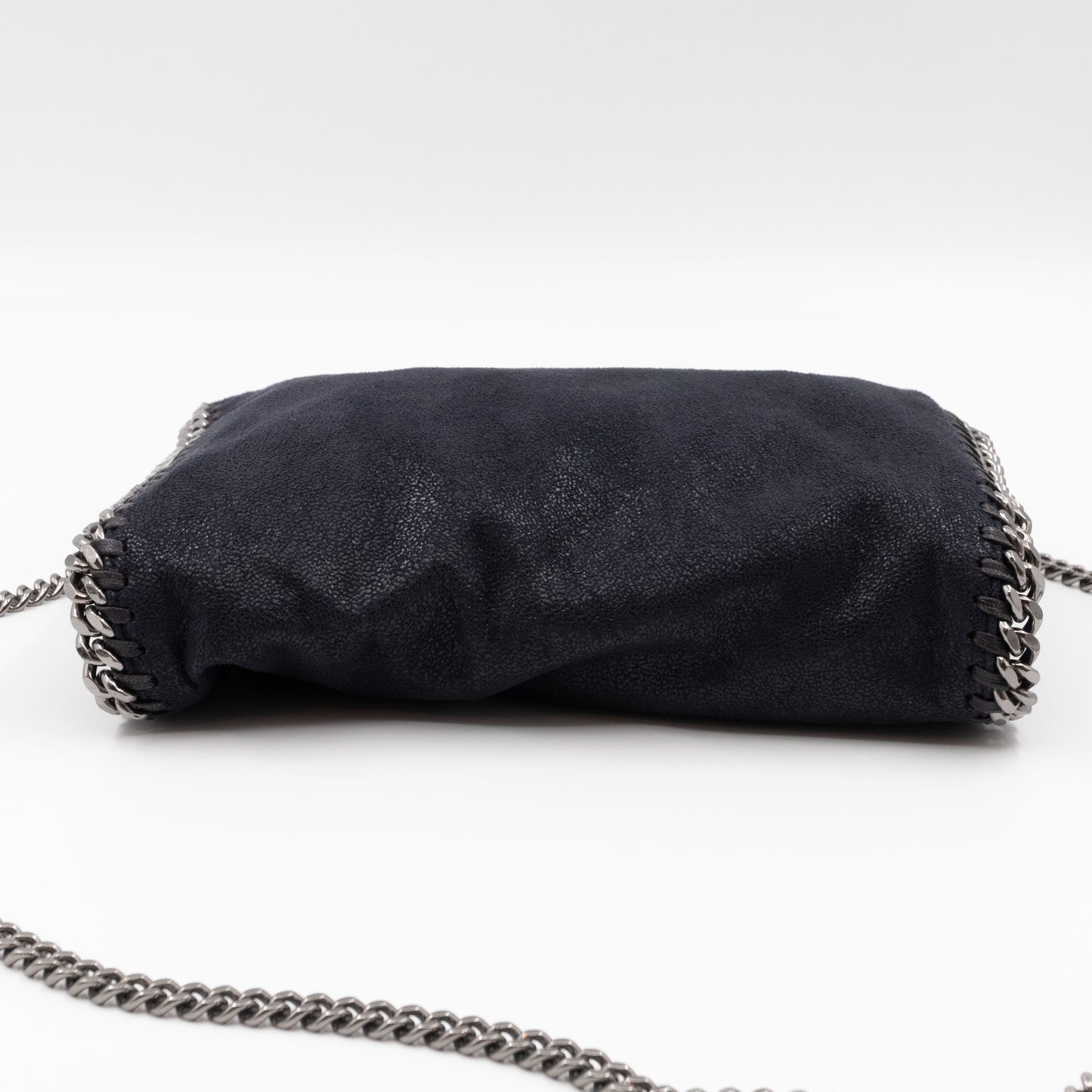 Falabella Fold Over Tote Mini Black Blue