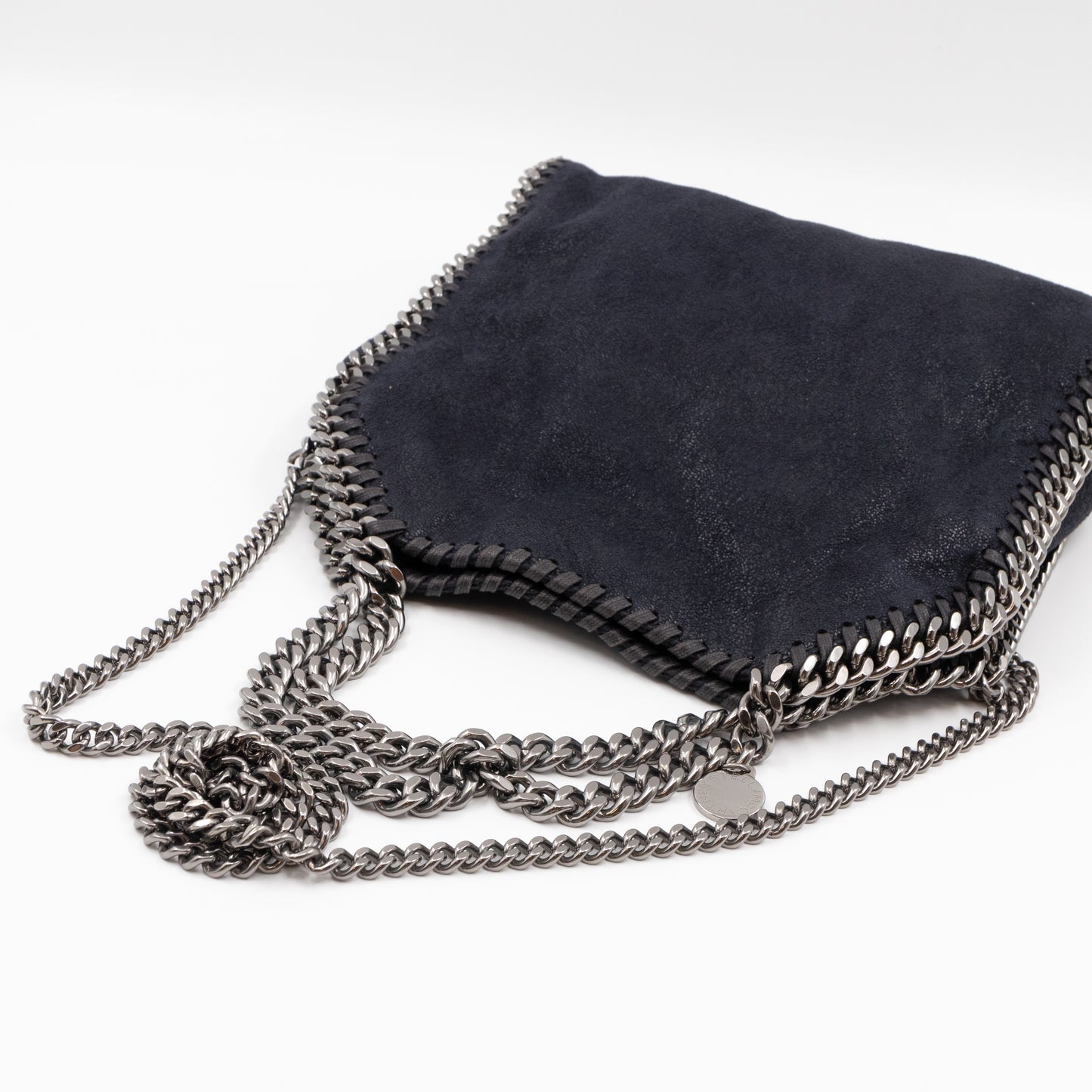 Falabella Fold Over Tote Mini Black Blue