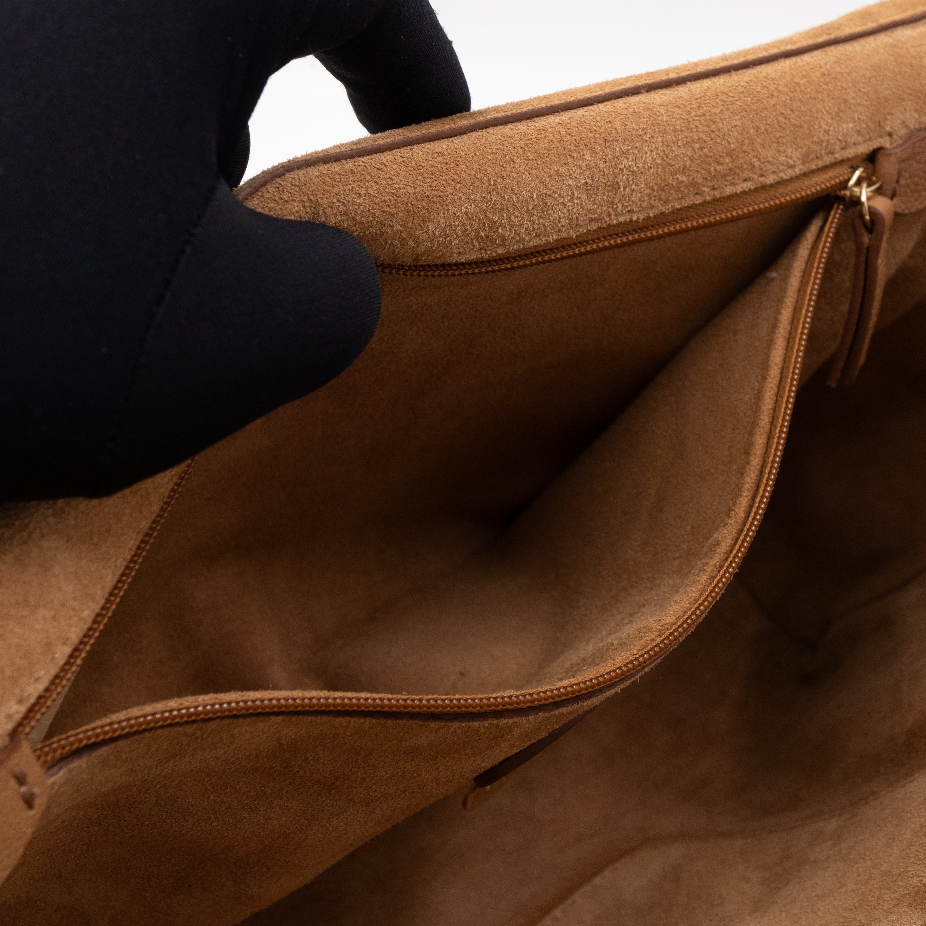 Lily Medium Deer Brown Leather Gold