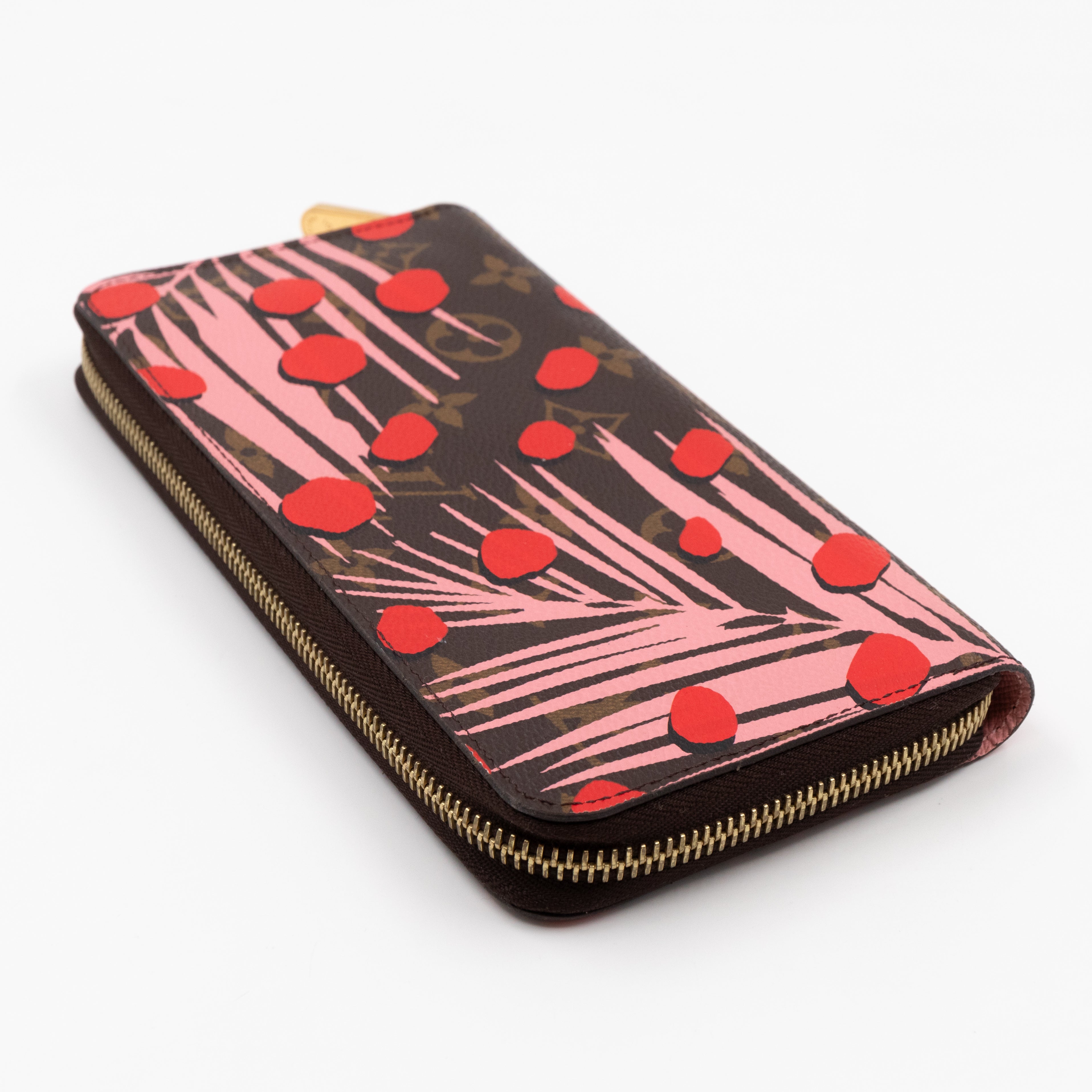 Zippy Wallet Monogram Jungle Dots