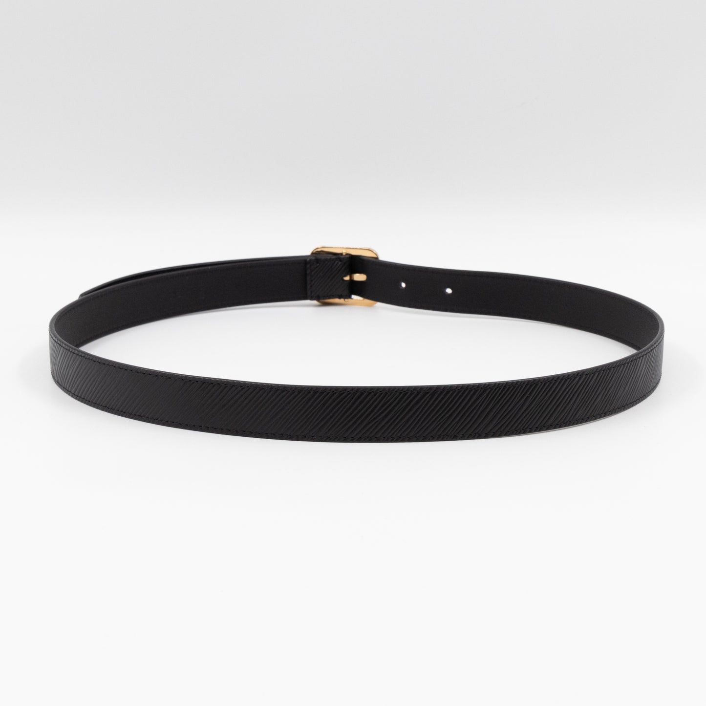 Malletier Belt 25 mm 90 cm Black Epi Leather