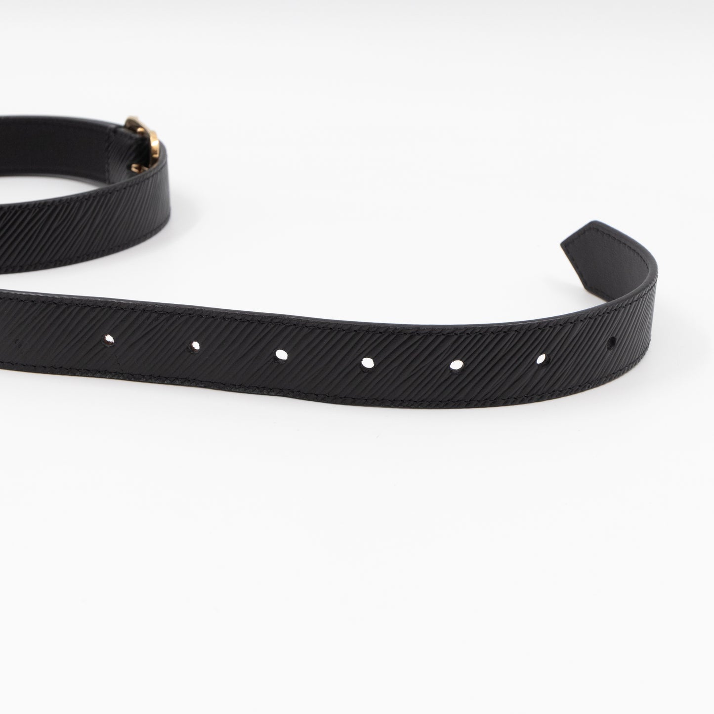 Malletier Belt 25 mm 90 cm Black Epi Leather