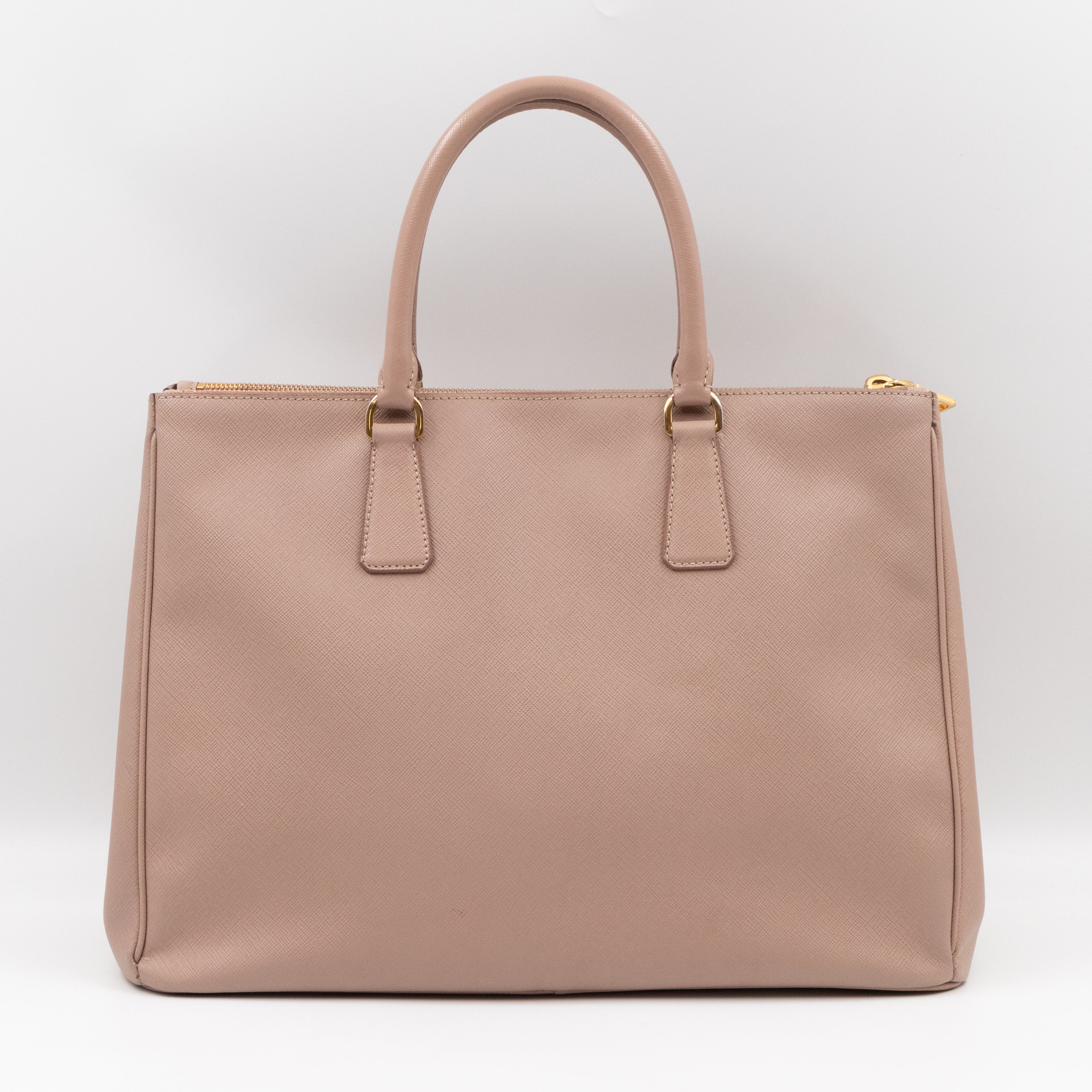 Galleria Large Double Zip Light Pink Saffiano
