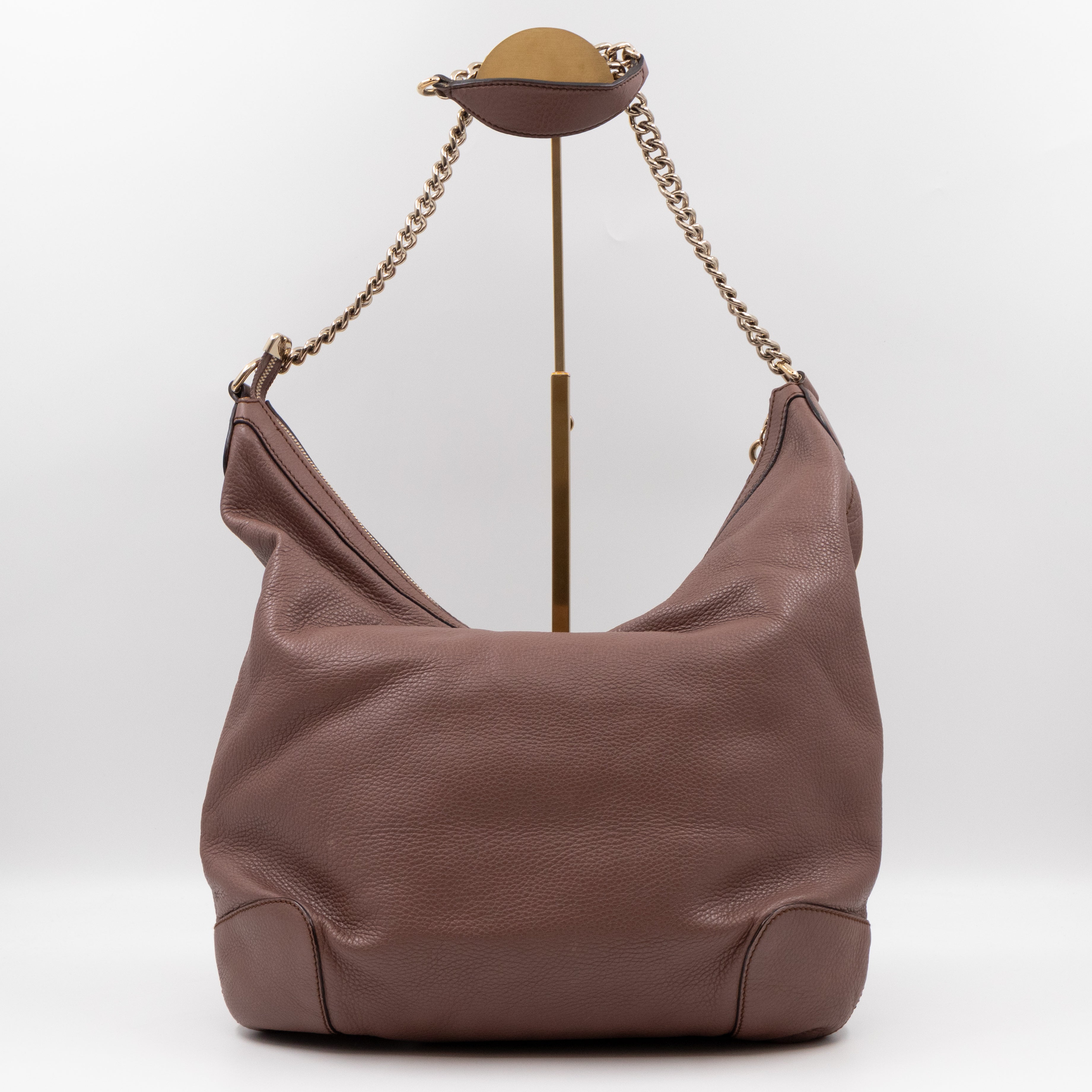 Soho Chain Hobo Leather Purple