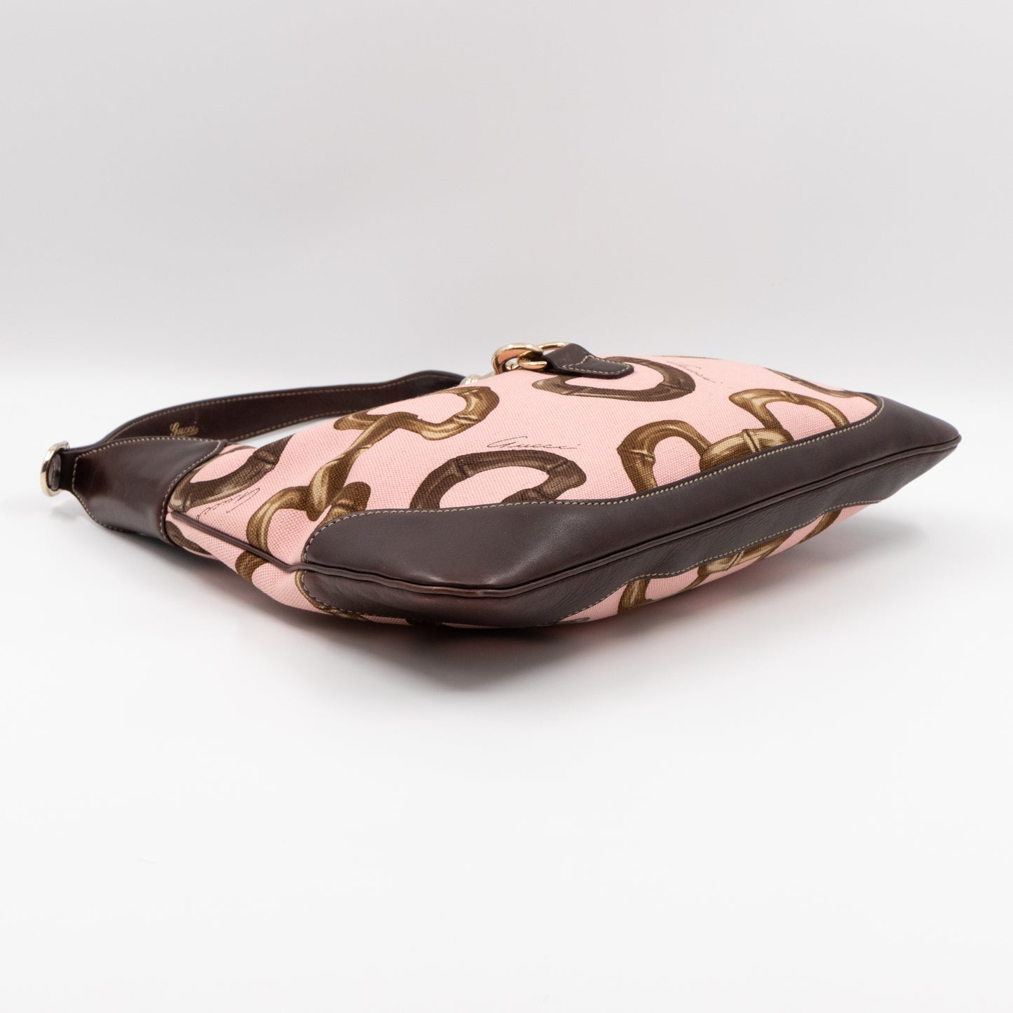 Jackie O Bouvier Medium Hobo Horsebit Canvas