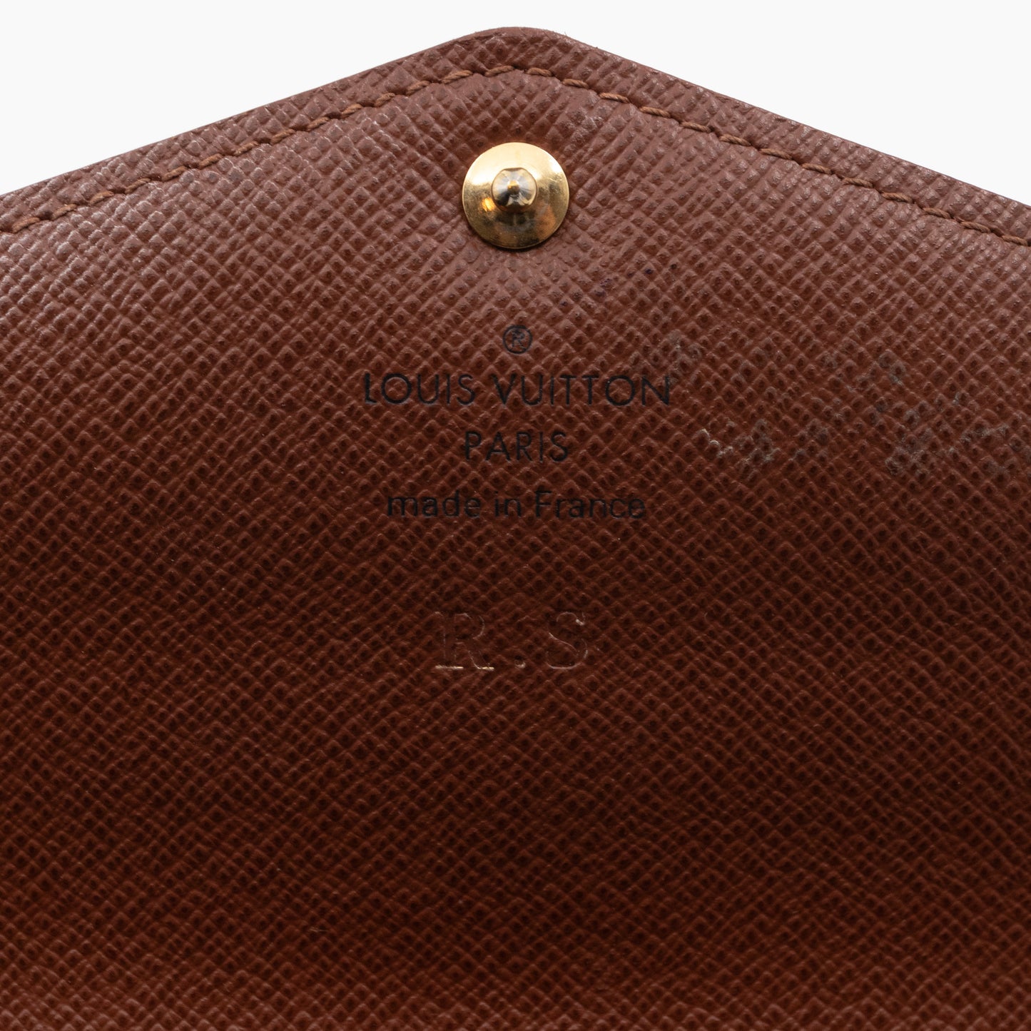 Sarah Wallet Monogram Brown