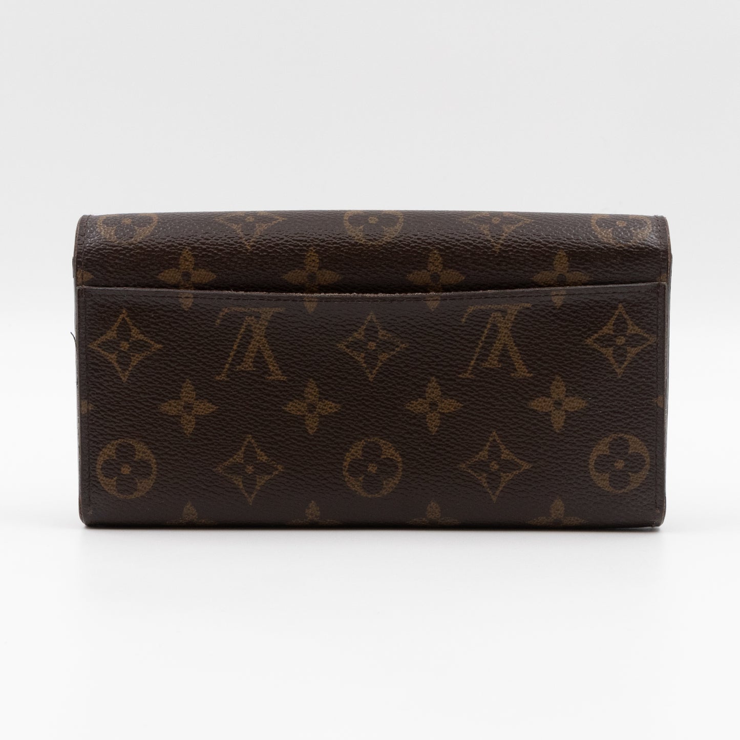 Sarah Wallet Monogram Brown