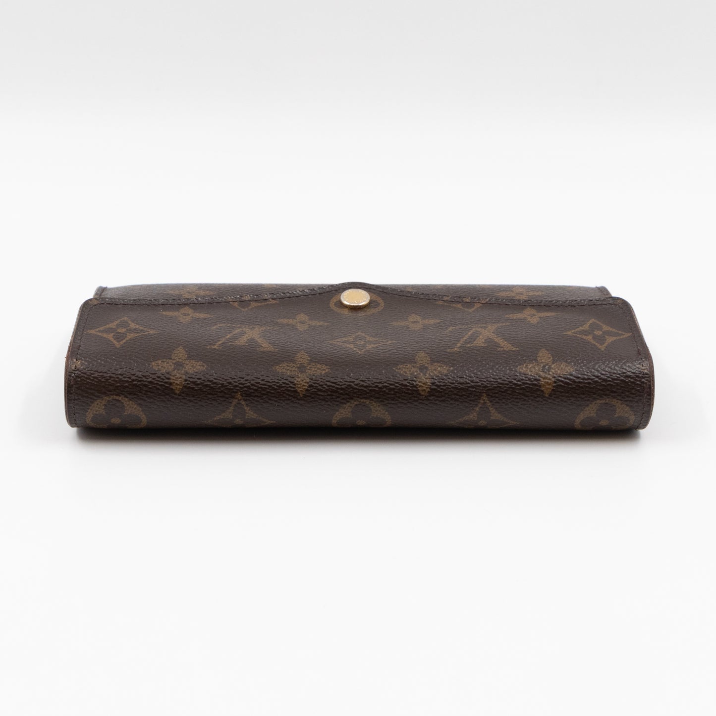 Sarah Wallet Monogram Brown