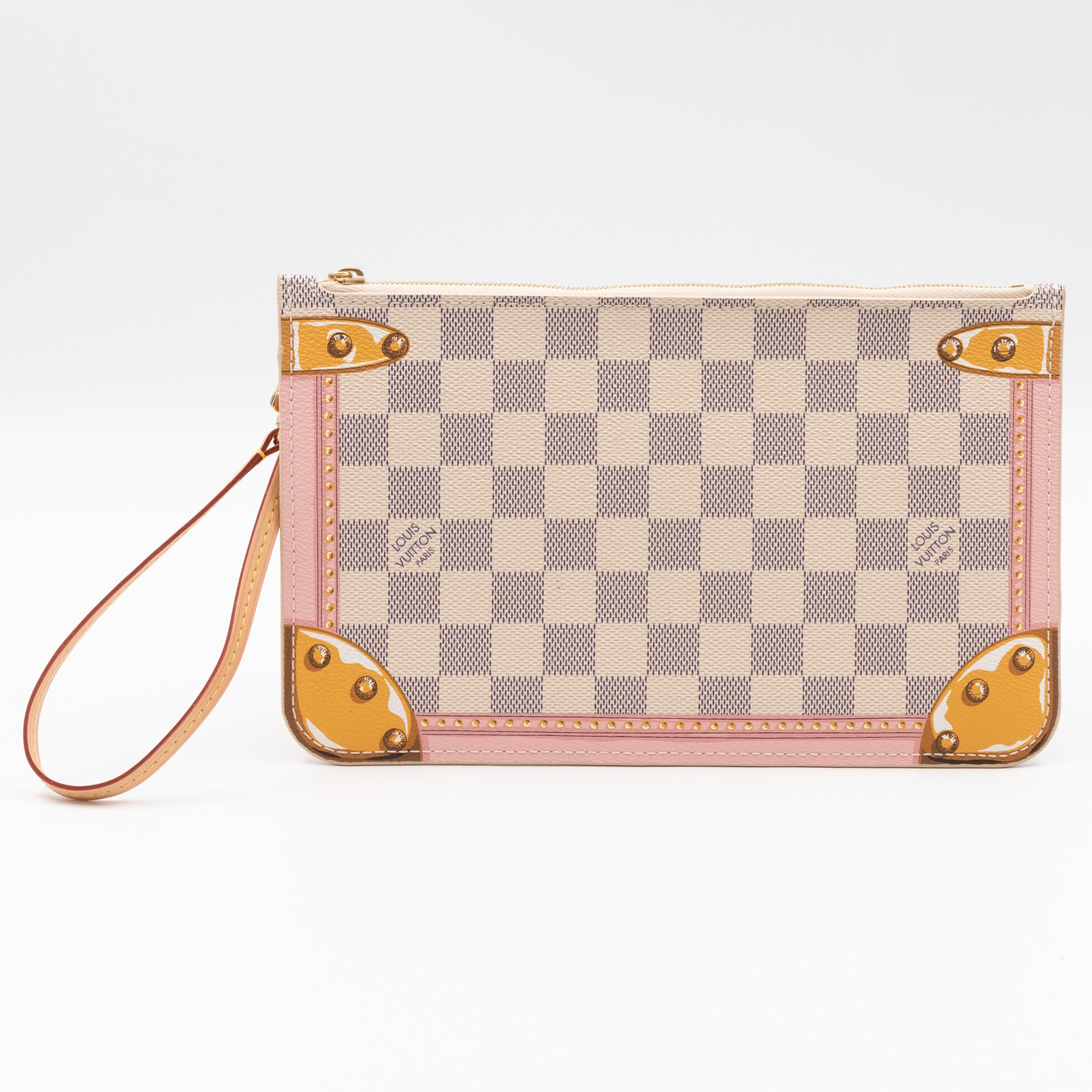Neverfull Pochette Damier Azur Summer Trunk