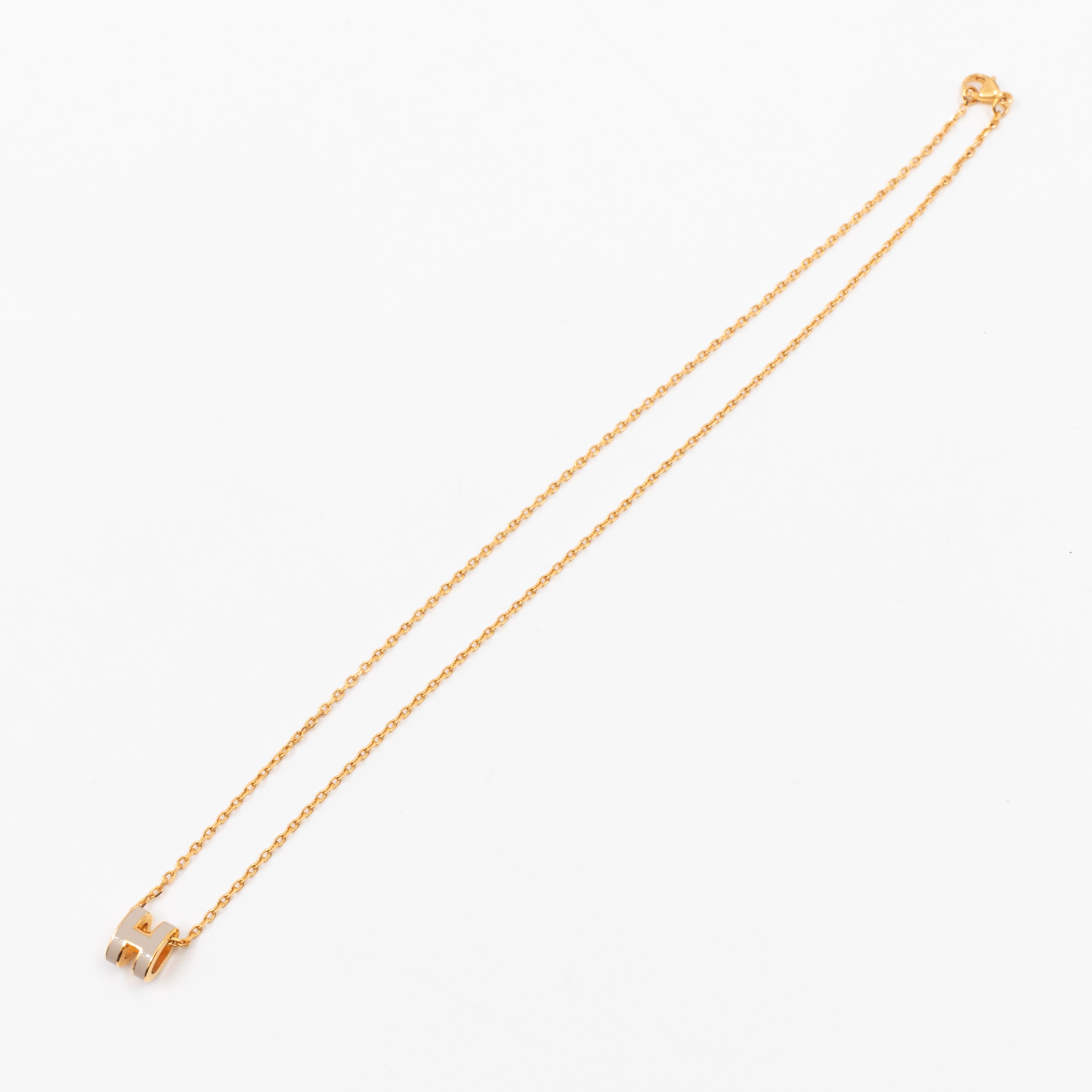 Mini Pop H Necklace Marron Glace Gold