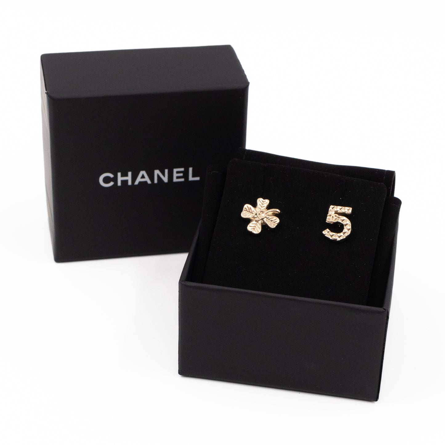 CC Clover & NO.5 Earrings